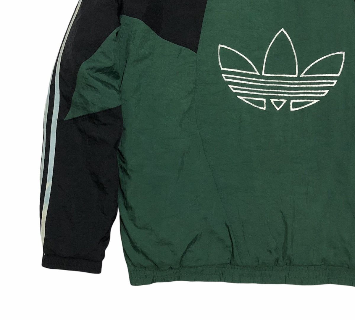 Adidas Vtg Adidas 1/2 Pullover Zip Windbreaker Jacket With Hoodie Size US L / EU 52-54 / 3 - 3 Thumbnail