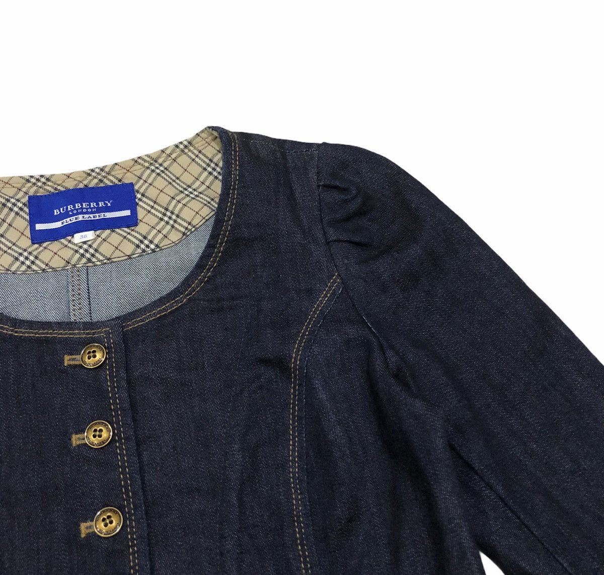 Burberry Burberry London Blue Label Stretchable Denim Jacket Style Size S / US 4 / IT 40 - 6 Thumbnail