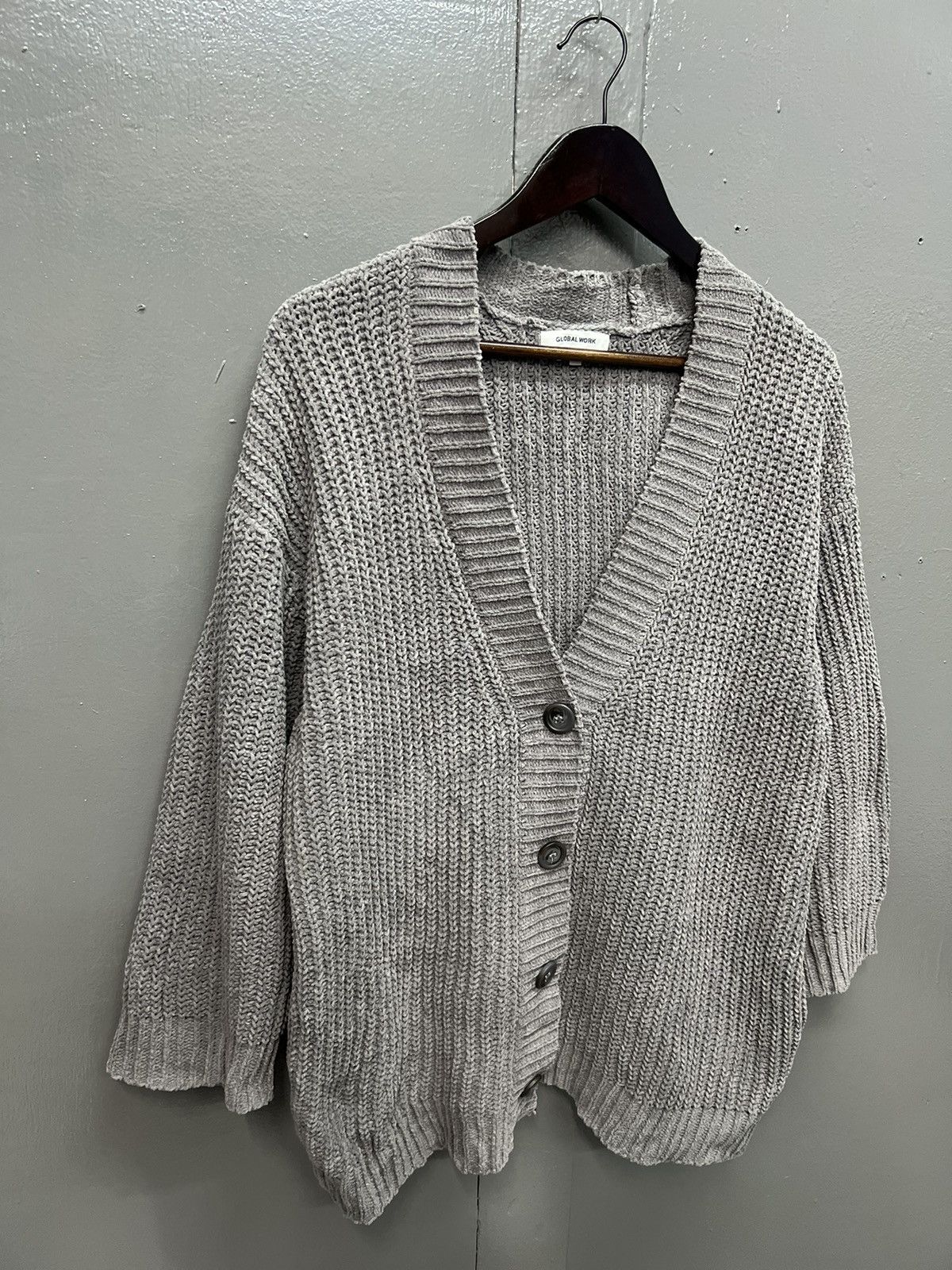 Global Work GLOBAL WORK KNITTED CARDIGAN Size M / US 6-8 / IT 42-44 - 2 Thumbnail