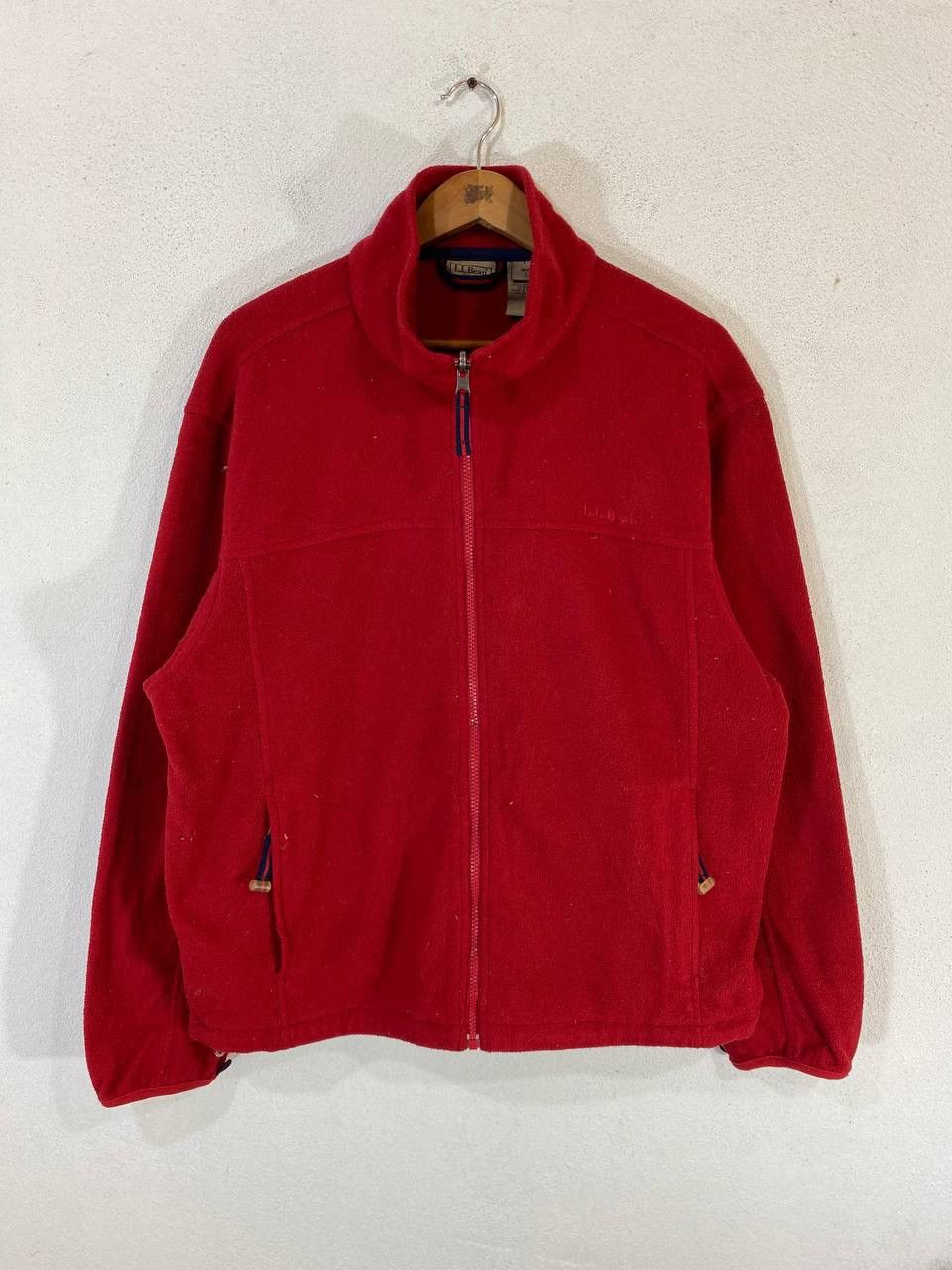 L.L. Bean L.L Bean Red Fleece Jacket Embrioded Logo Size US L / EU 52-54 / 3 - 1 Thumbnail