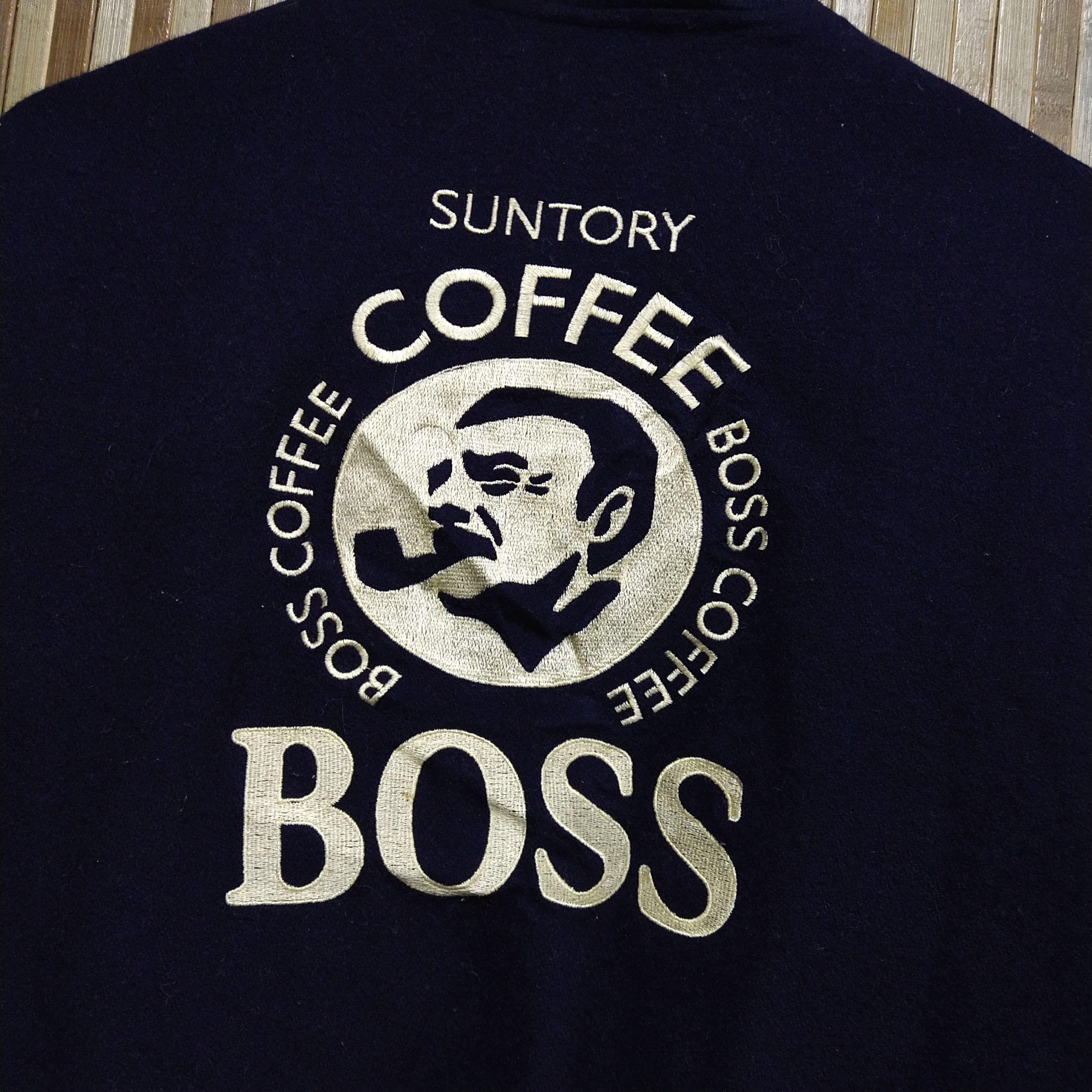 Vintage Vintage Suntory Coffee Boss Varsity Jacket Embroided Logo Size US L / EU 52-54 / 3 - 2 Thumbnail