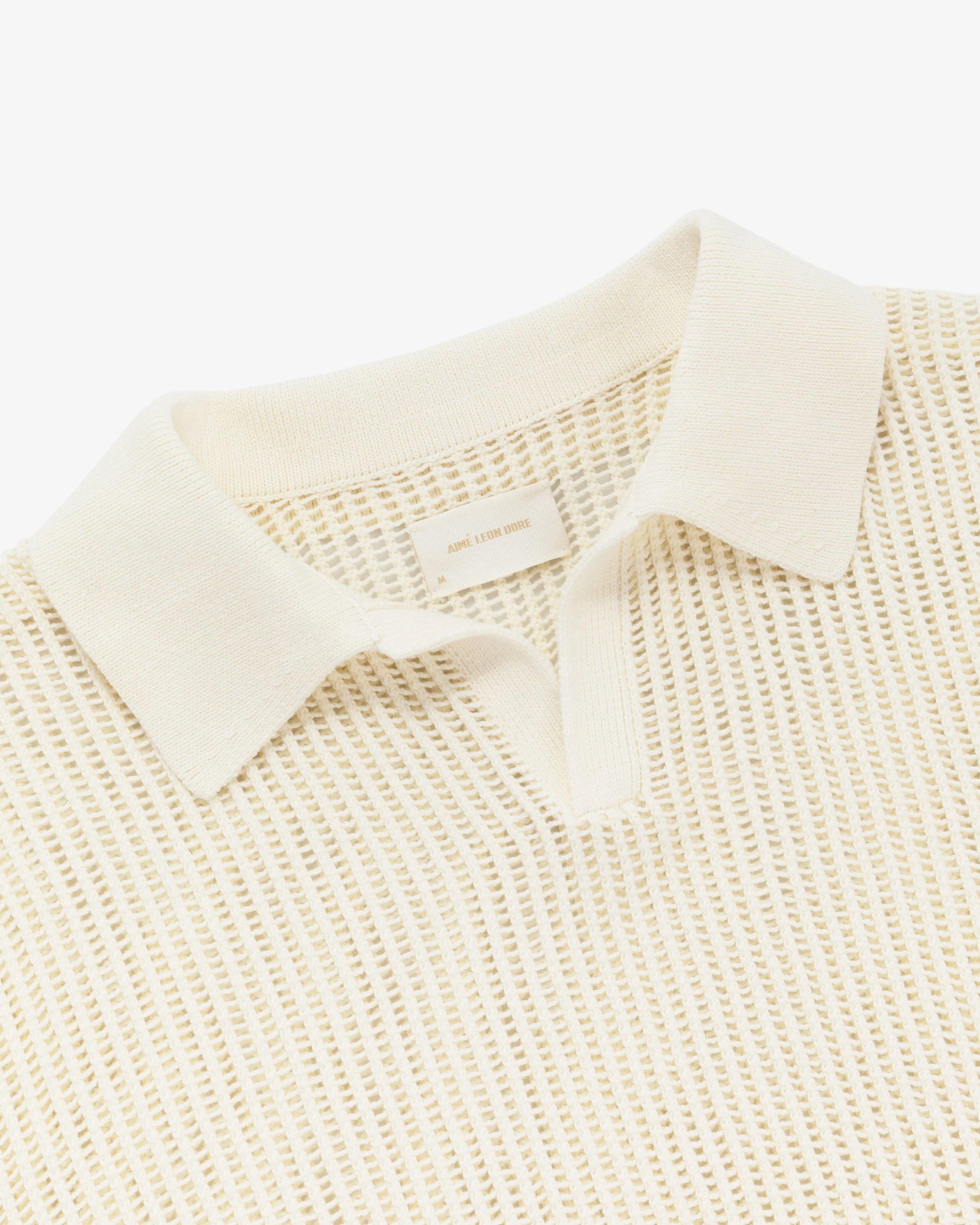 Aime Leon Dore Aime Leon Dore Mesh Knit Polo Size US M / EU 48-50 / 2 - 2 Thumbnail