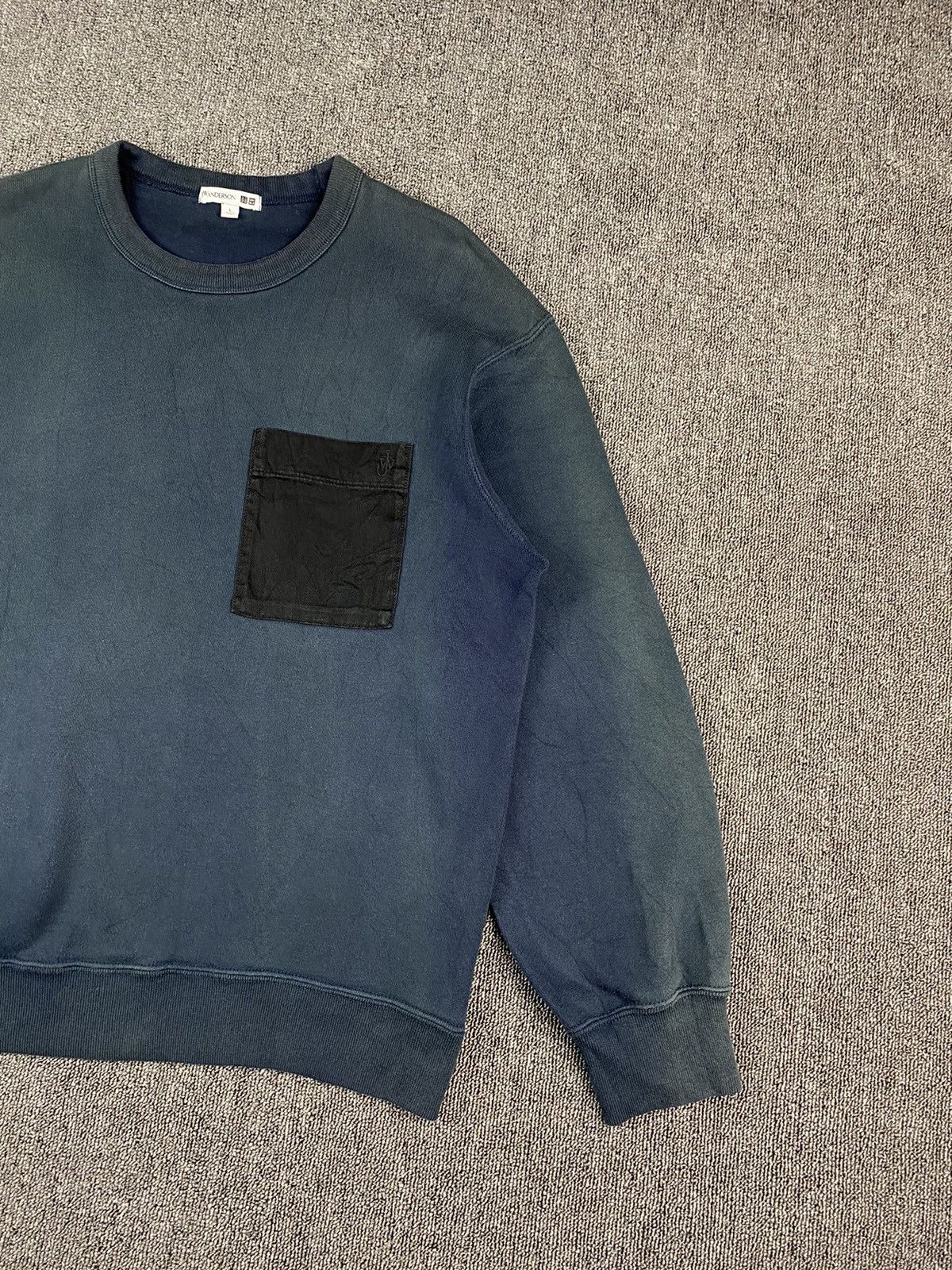 JW Anderson × Uniqlo Sunfaded Pocket Sweatshirt Elbow Patch Size US L / EU 52-54 / 3 - 5 Thumbnail