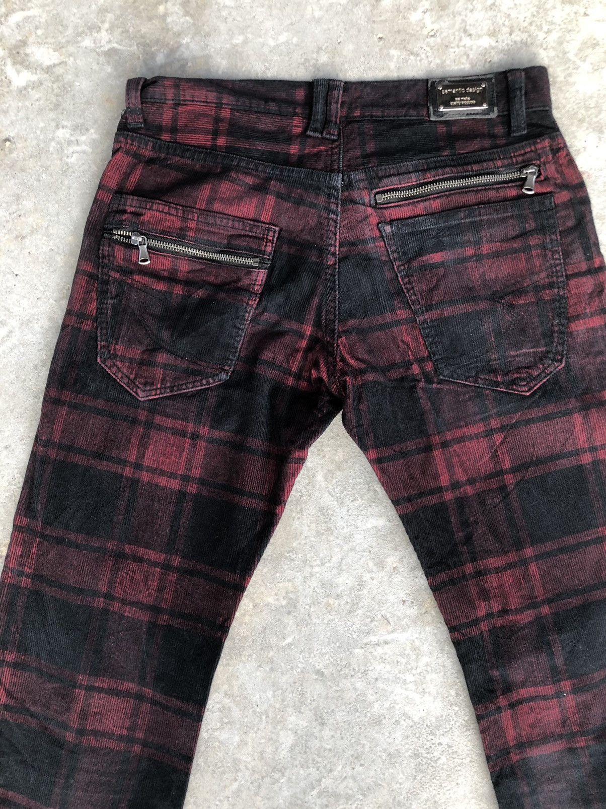 semanticdesign Japanese Semantic Design Flared pants Checkered Corduroy Size US 30 / EU 46 - 8 Thumbnail