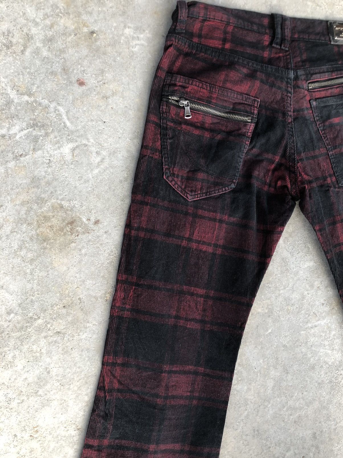 semanticdesign Japanese Semantic Design Flared pants Checkered Corduroy Size US 30 / EU 46 - 9 Thumbnail
