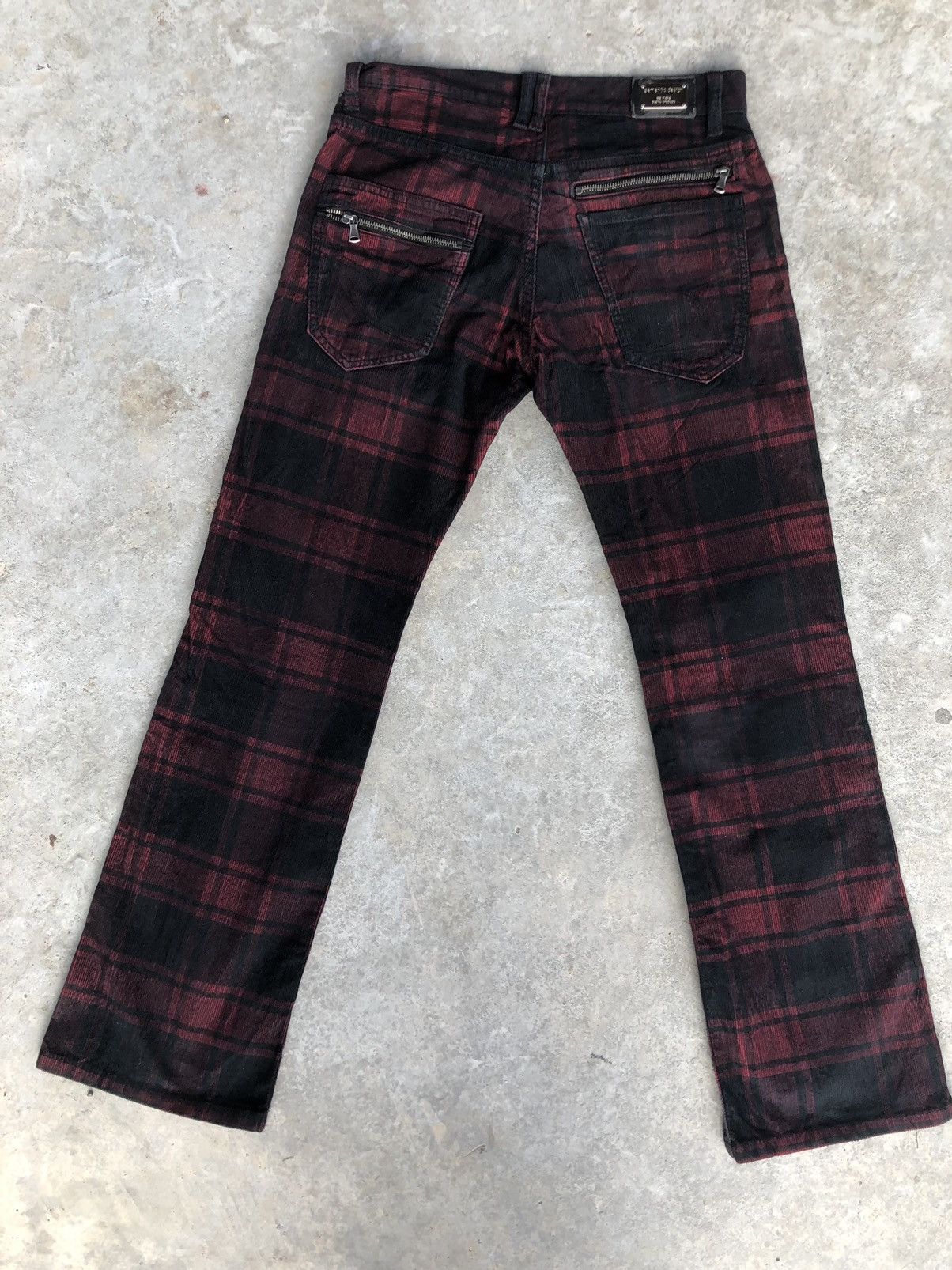 semanticdesign Japanese Semantic Design Flared pants Checkered Corduroy Size US 30 / EU 46 - 2 Thumbnail