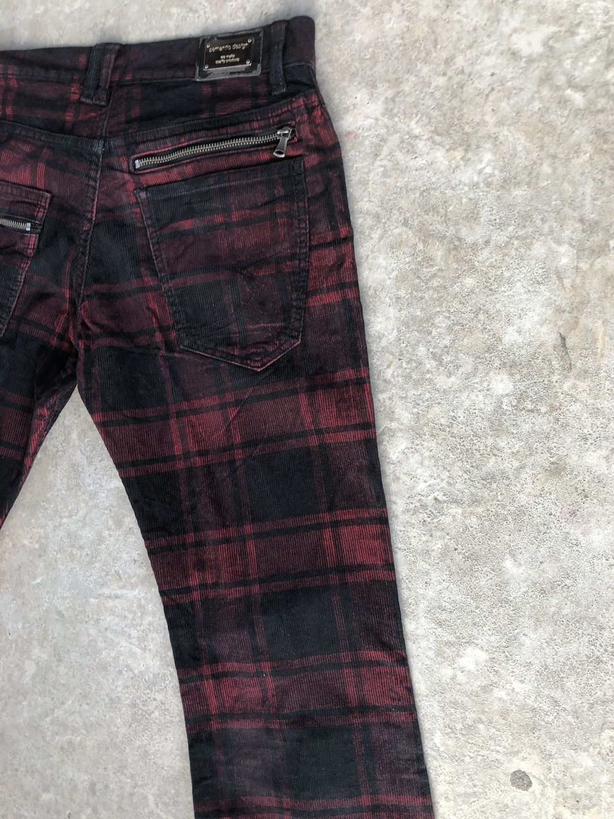 semanticdesign Japanese Semantic Design Flared pants Checkered Corduroy Size US 30 / EU 46 - 10 Thumbnail