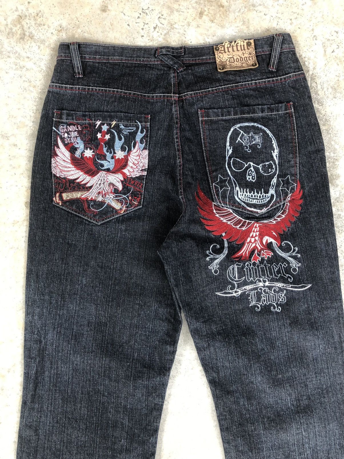 Artful Dodger Embroidered Jeans Baggy