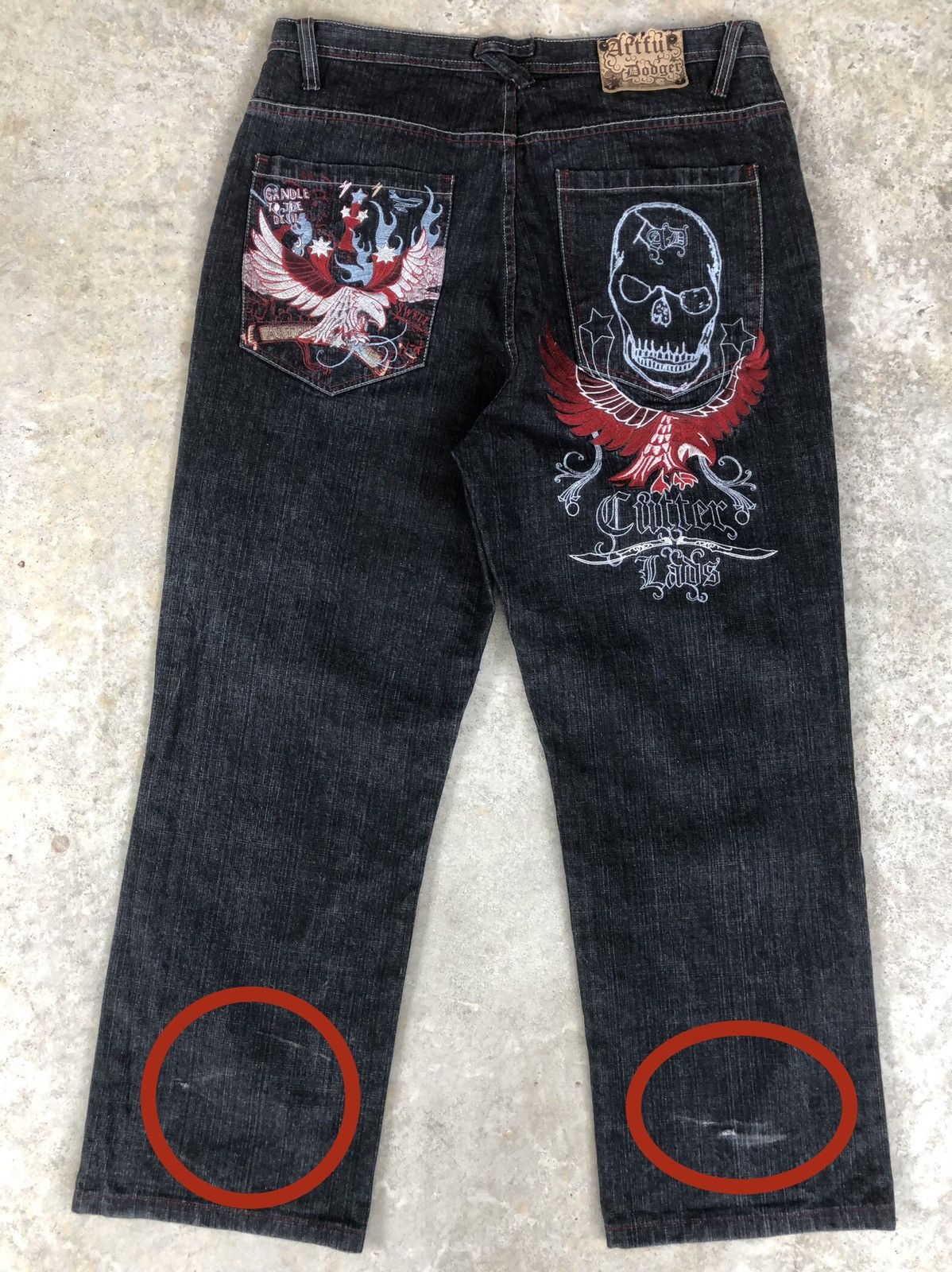 Artful Dodger Embroidered Jeans Baggy