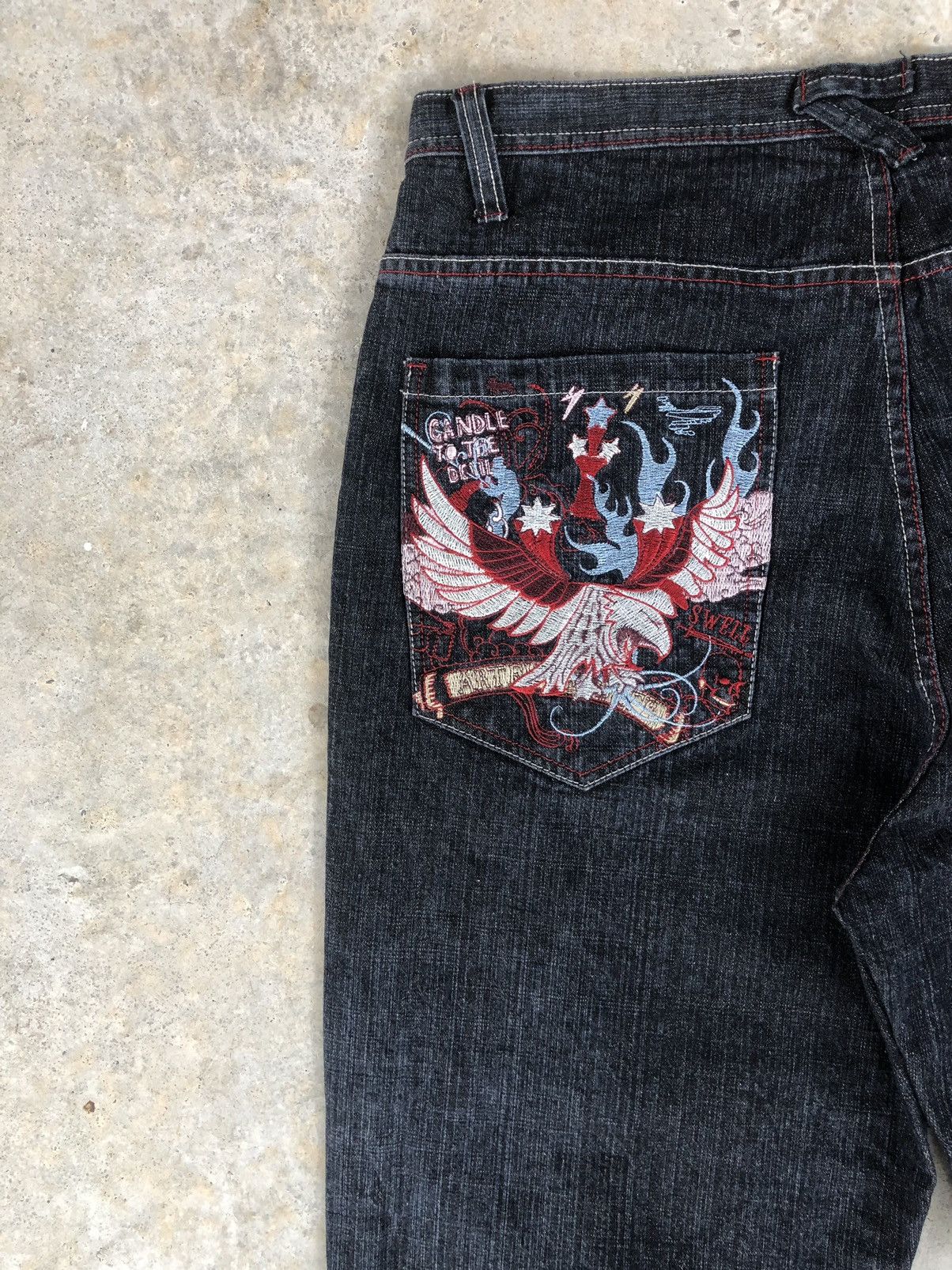 Artful Dodger Embroidered Jeans Baggy