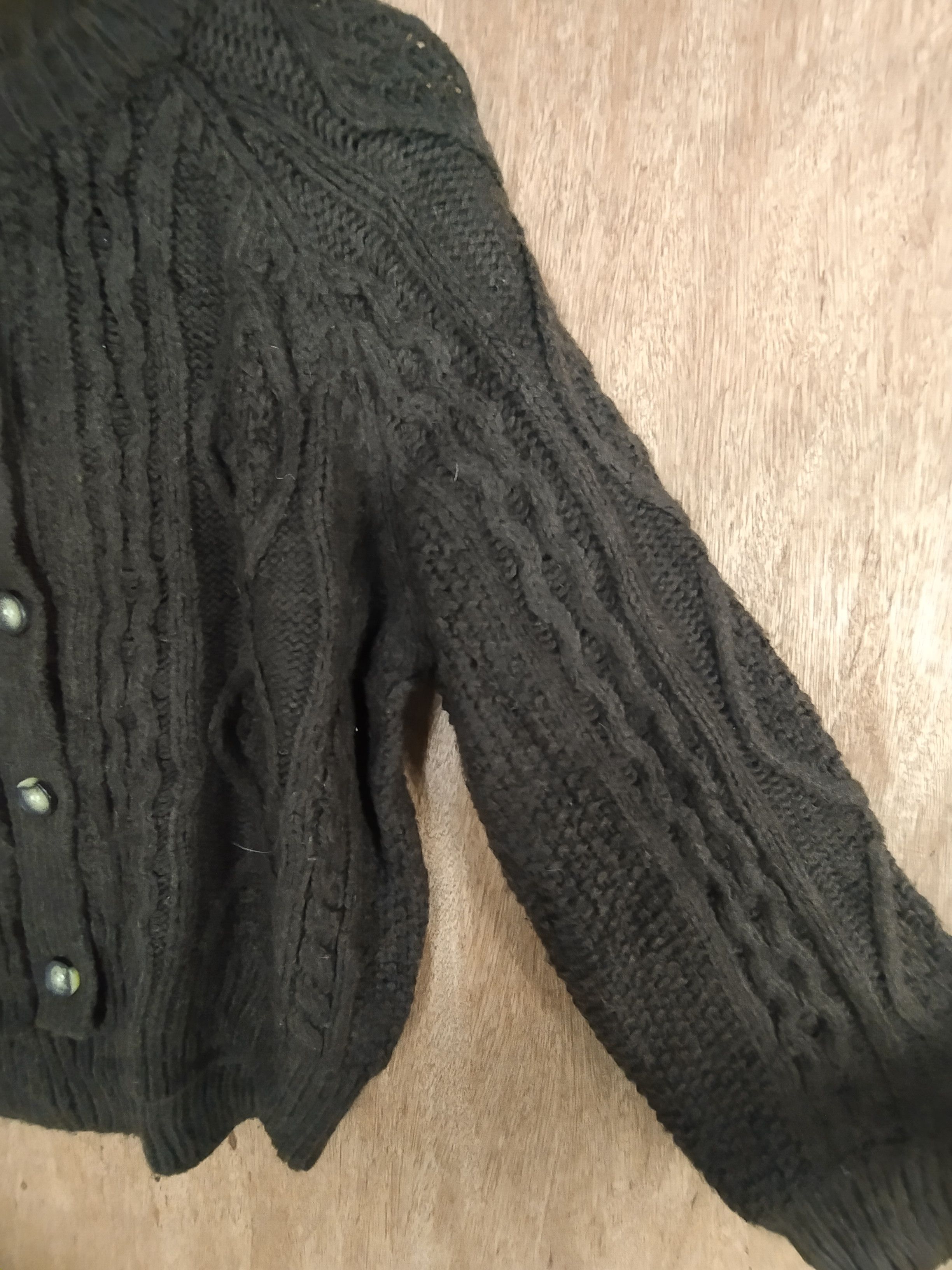 Homespun Knitwear × Japanese Brand GU japan gray cable cardigan knitwear #S033 Size US XS / EU 42 / 0 - 9 Thumbnail