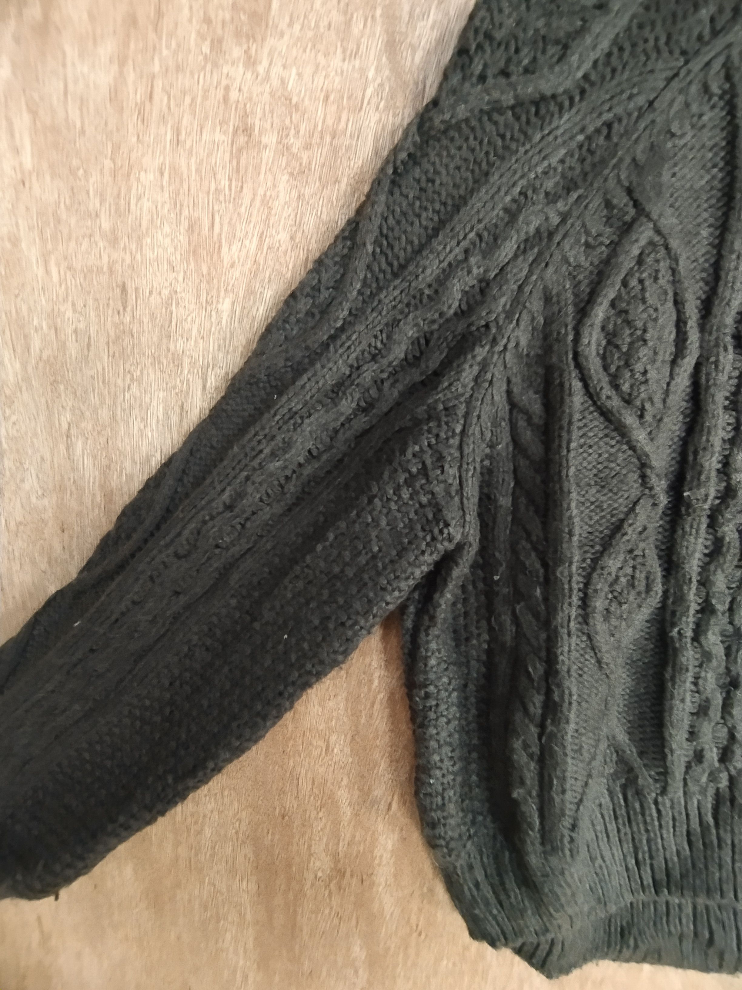 Homespun Knitwear × Japanese Brand GU japan gray cable cardigan knitwear #S033 Size US XS / EU 42 / 0 - 7 Thumbnail