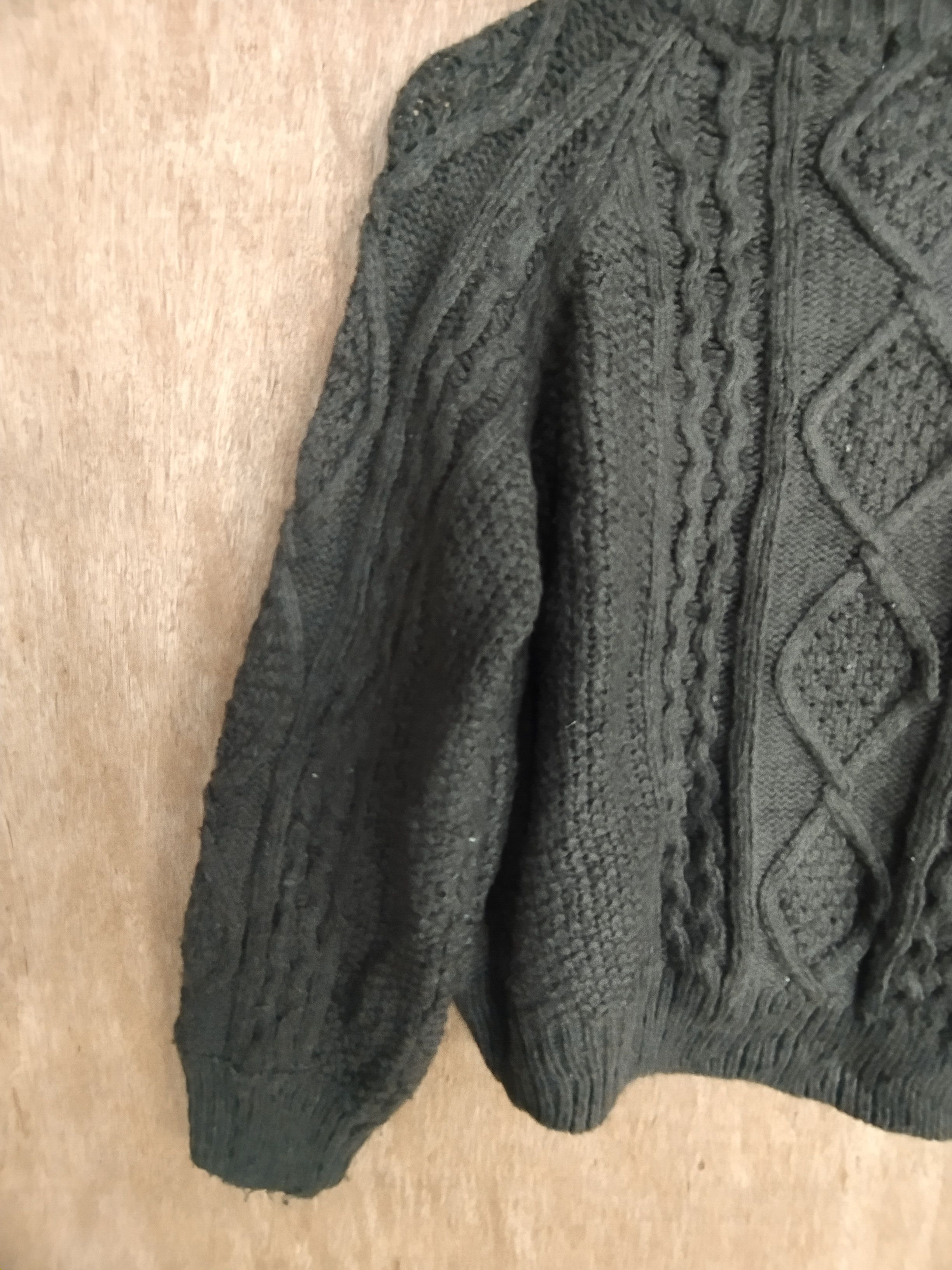 Homespun Knitwear × Japanese Brand GU japan gray cable cardigan knitwear #S033 Size US XS / EU 42 / 0 - 10 Thumbnail
