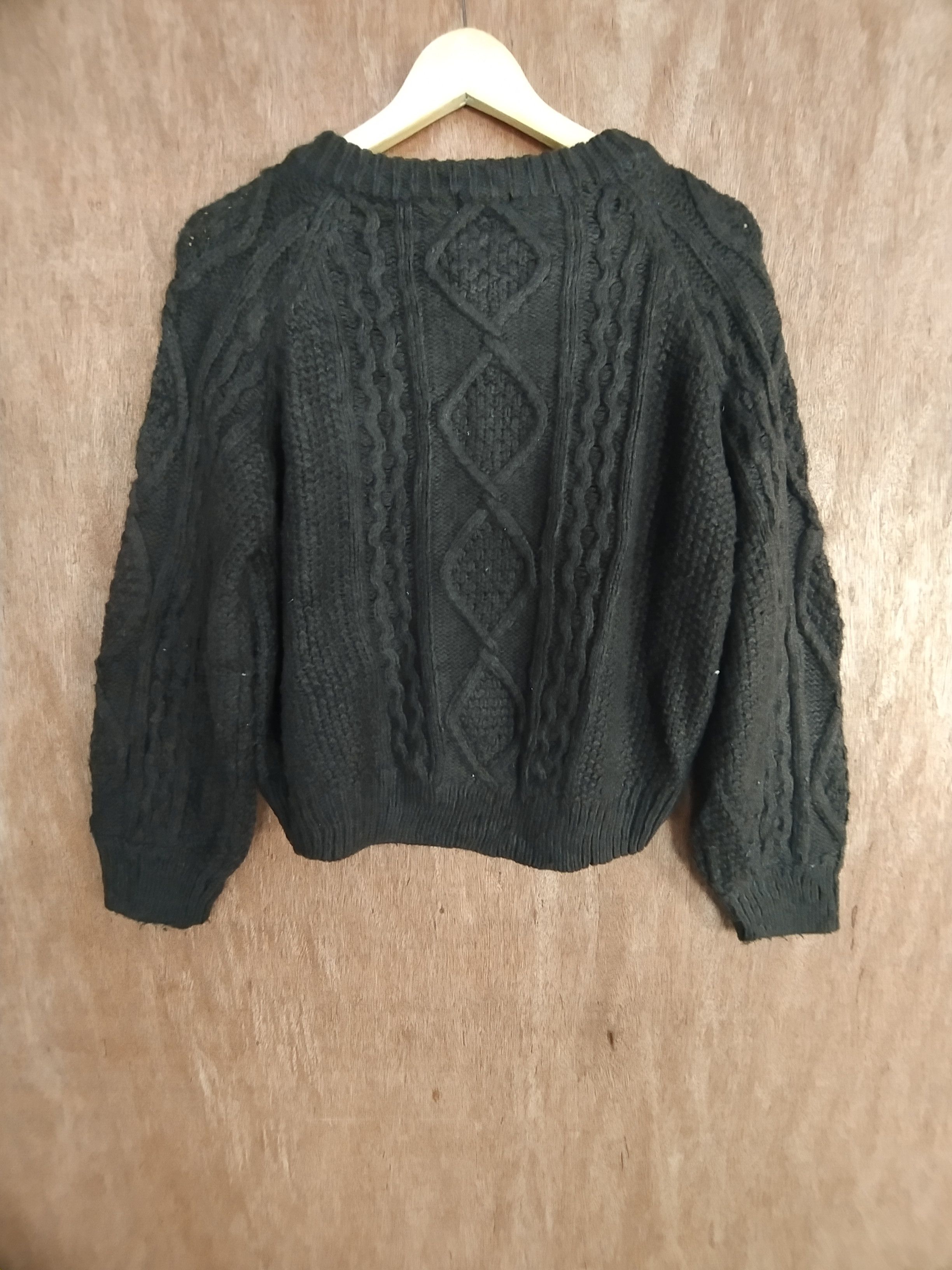 Homespun Knitwear × Japanese Brand GU japan gray cable cardigan knitwear #S033 Size US XS / EU 42 / 0 - 12 Thumbnail