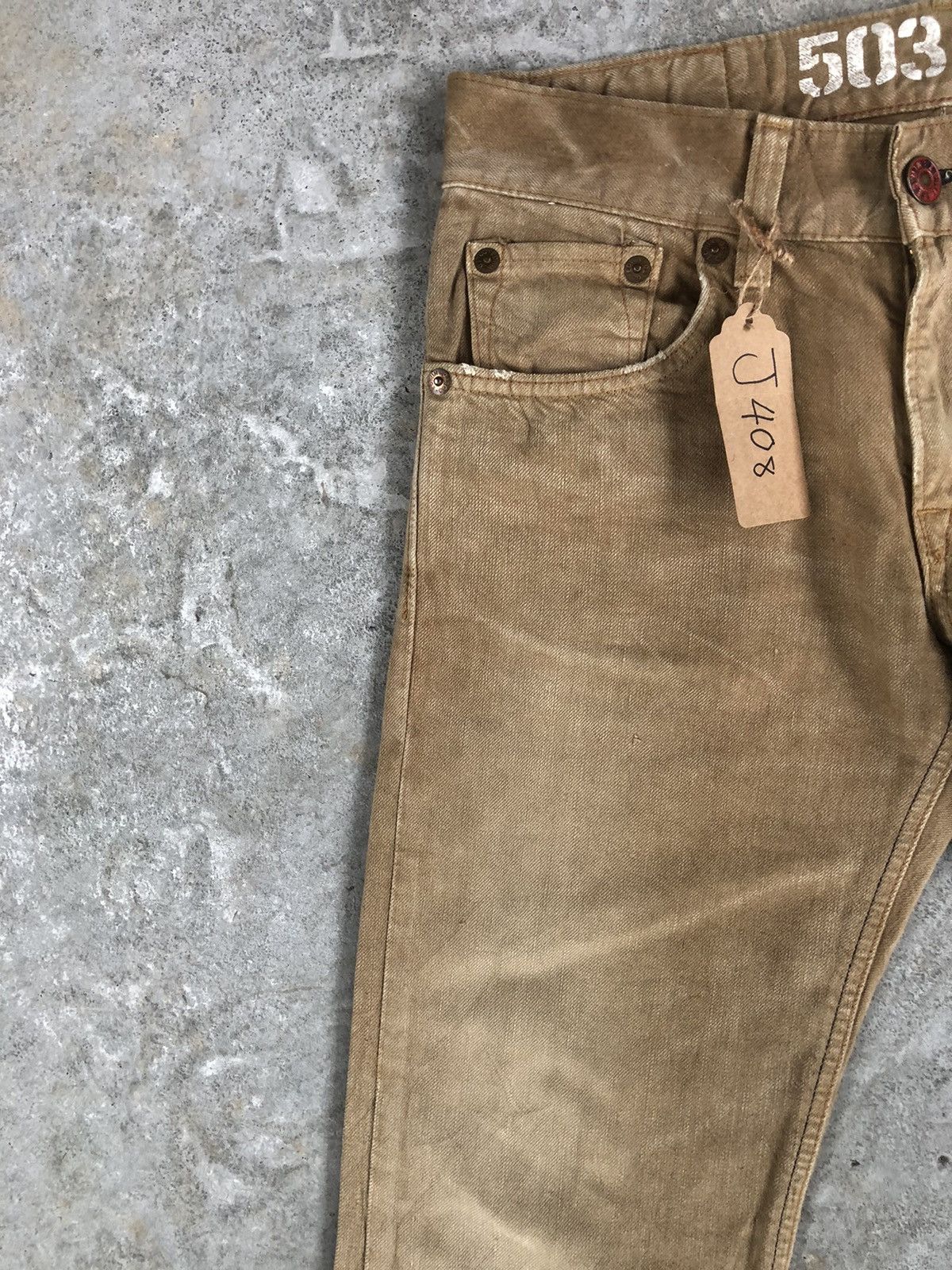Edwin Vintage Edwin 503 Flare Jeans Distressed Jeans Size US 32 / EU 48 - 4 Thumbnail