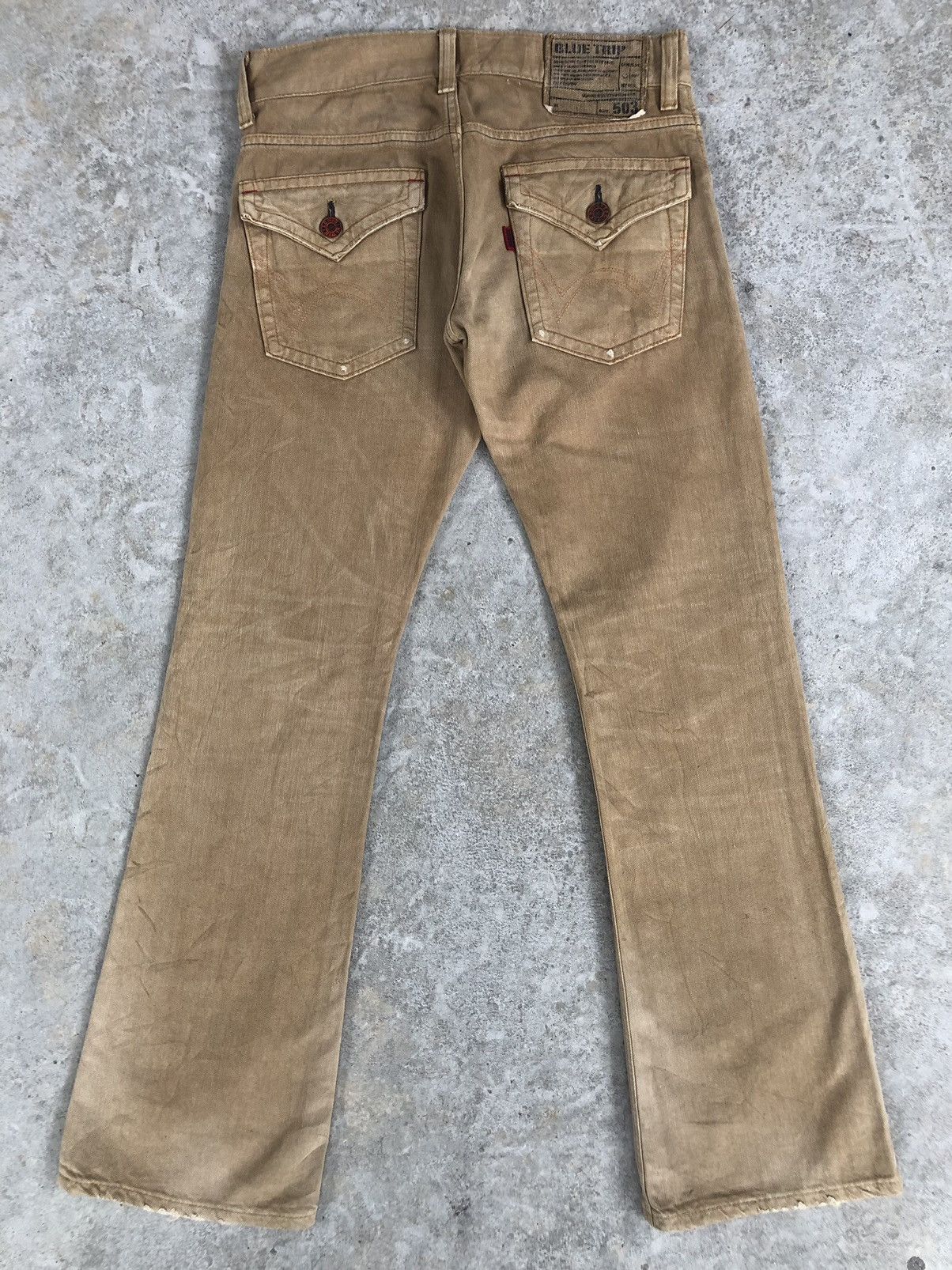 Edwin Vintage Edwin 503 Flare Jeans Distressed Jeans Size US 32 / EU 48 - 2 Thumbnail
