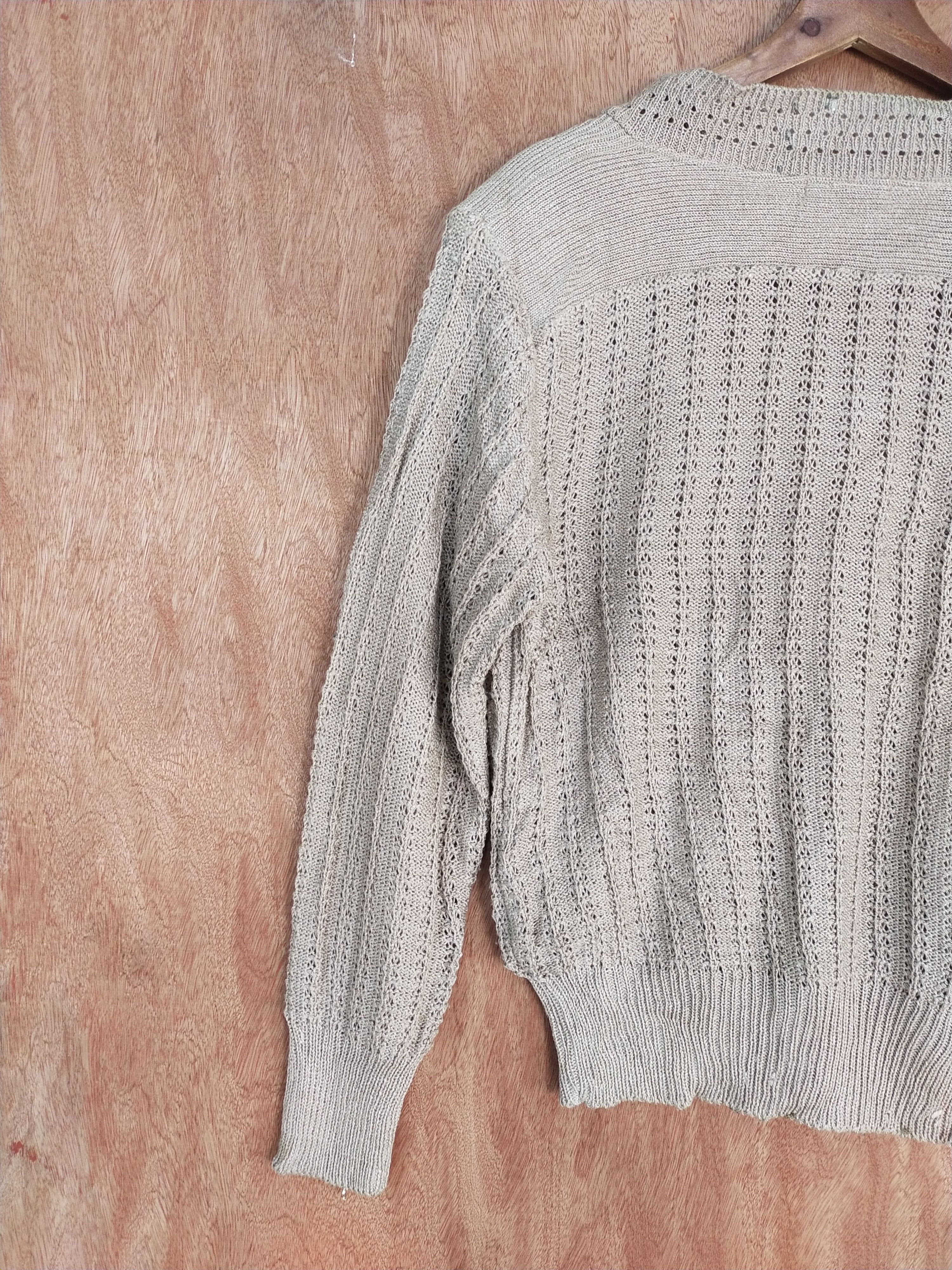 Vintage La Mode Fany cardigan light brown Knitwear #S097 Size US M / EU 48-50 / 2 - 10 Thumbnail