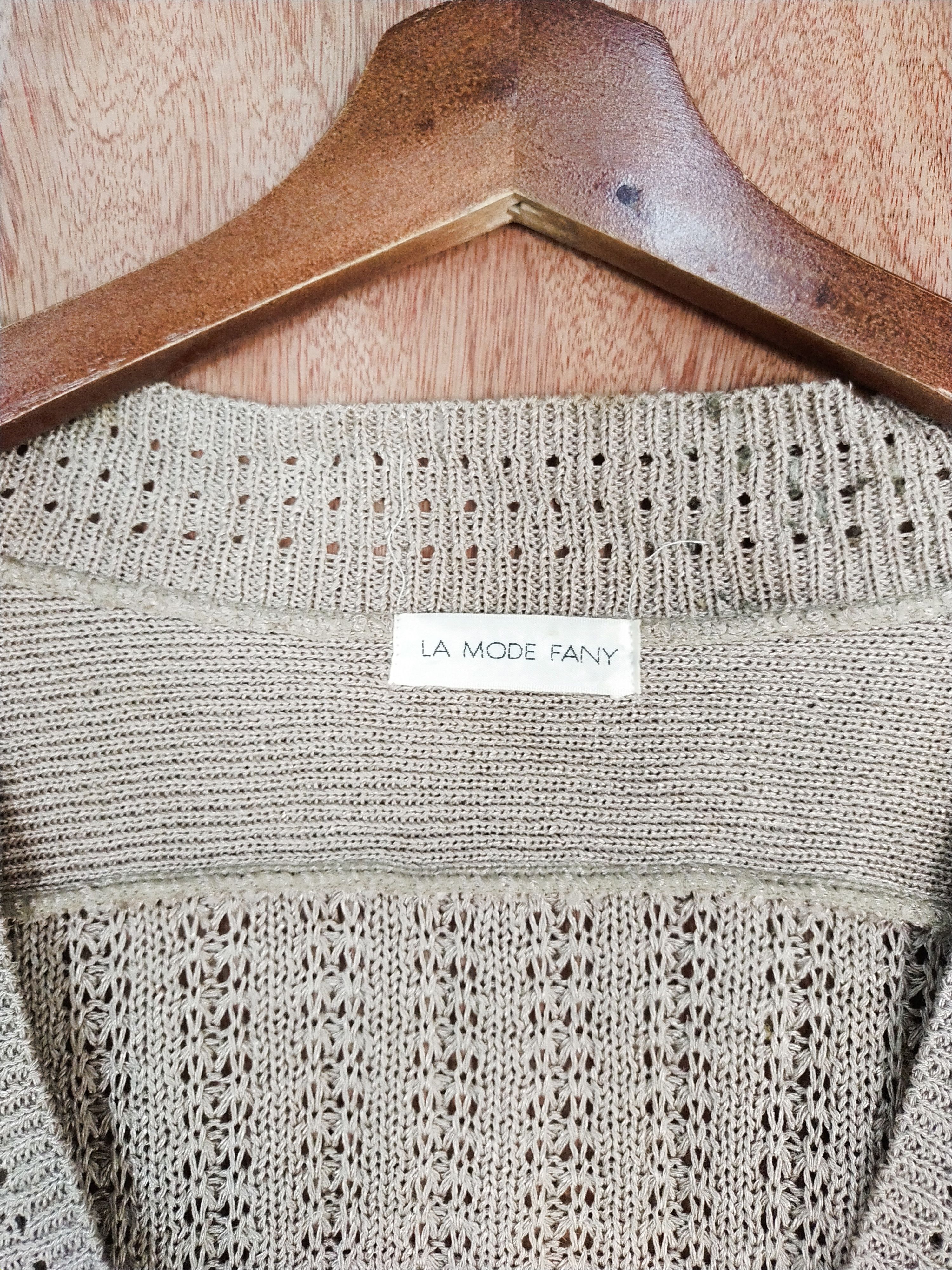 Vintage La Mode Fany cardigan light brown Knitwear #S097 Size US M / EU 48-50 / 2 - 6 Thumbnail