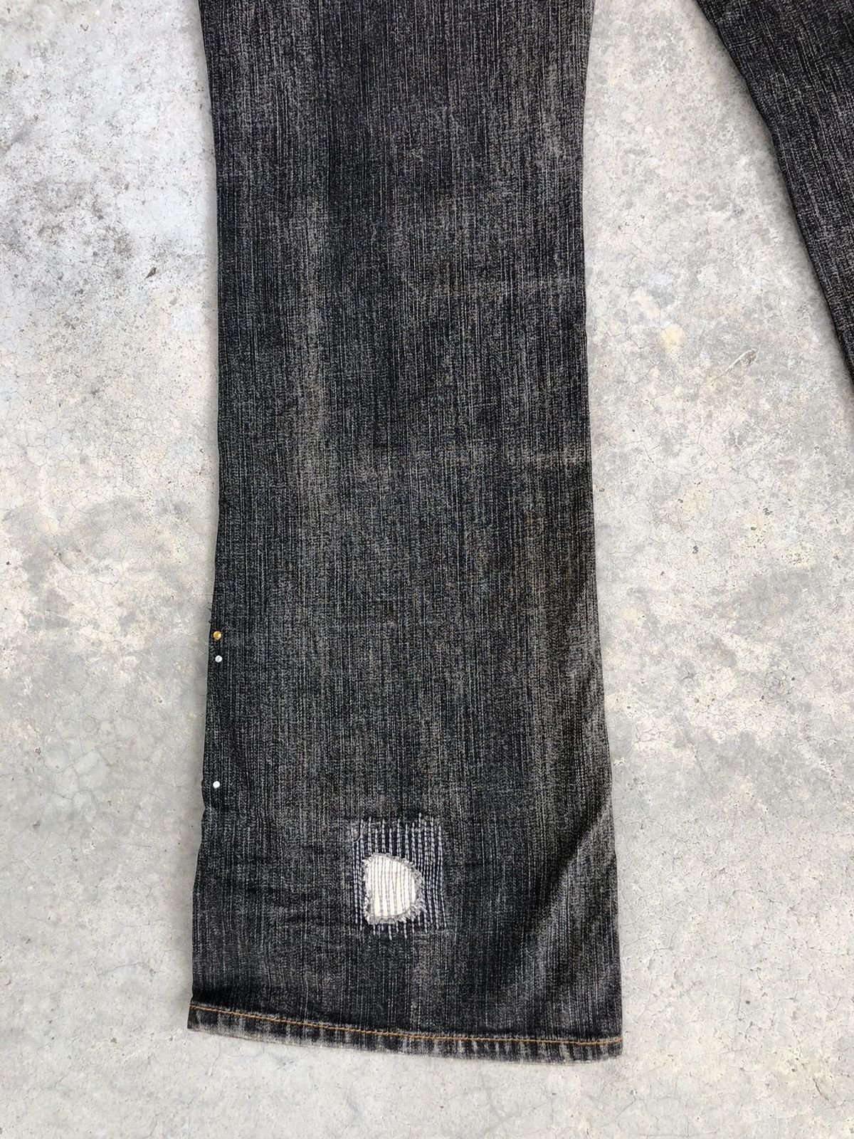Pepe Jeans Pepe Flared Jeans Distressed Jeans Patchwork Jeans Boro Size US 36 / EU 52 - 13 Thumbnail