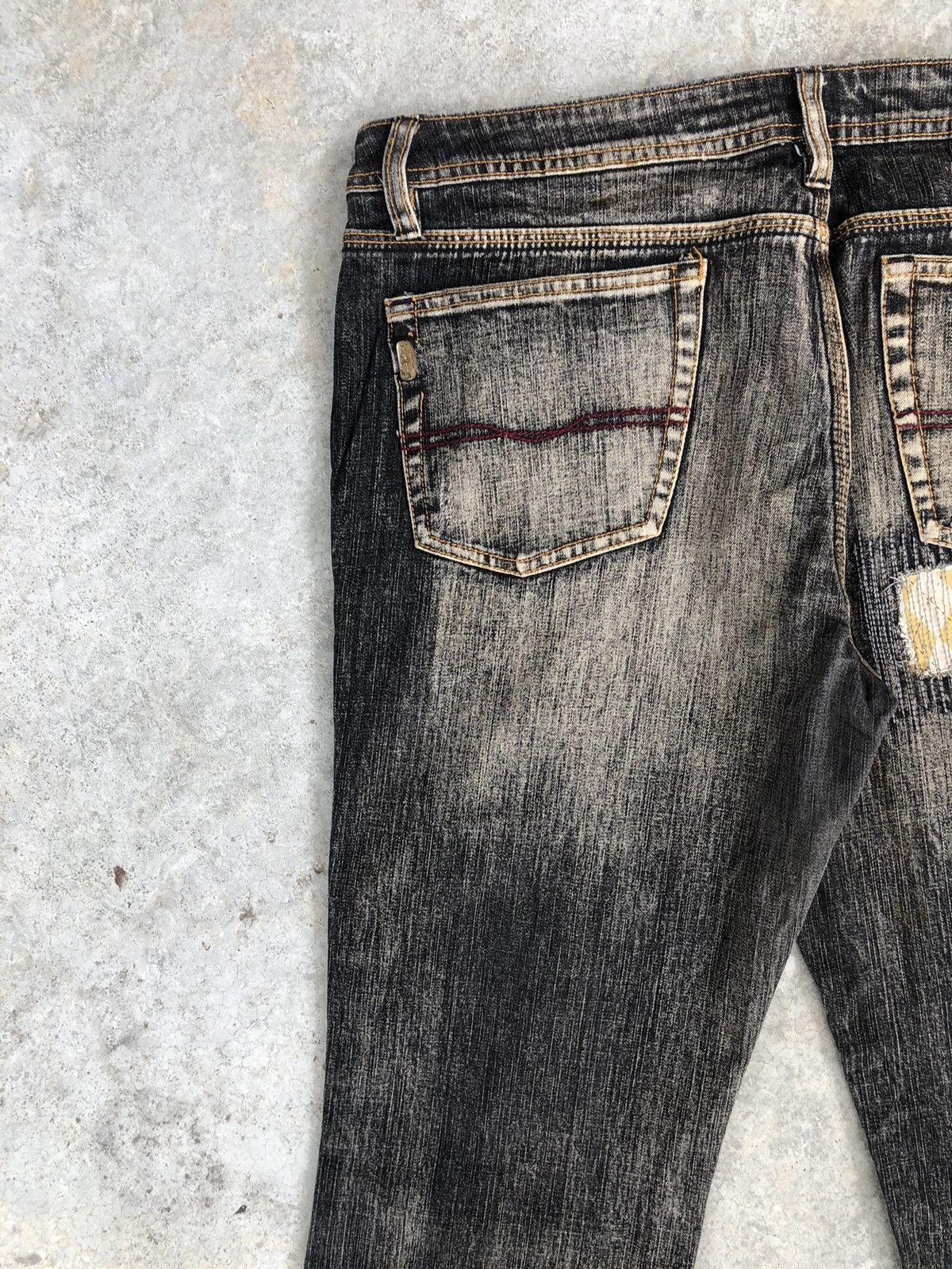 Pepe Jeans Pepe Flared Jeans Distressed Jeans Patchwork Jeans Boro Size US 36 / EU 52 - 11 Thumbnail