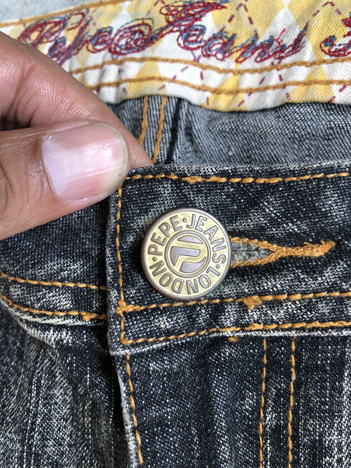 Pepe Jeans Pepe Flared Jeans Distressed Jeans Patchwork Jeans Boro Size US 36 / EU 52 - 16 Thumbnail