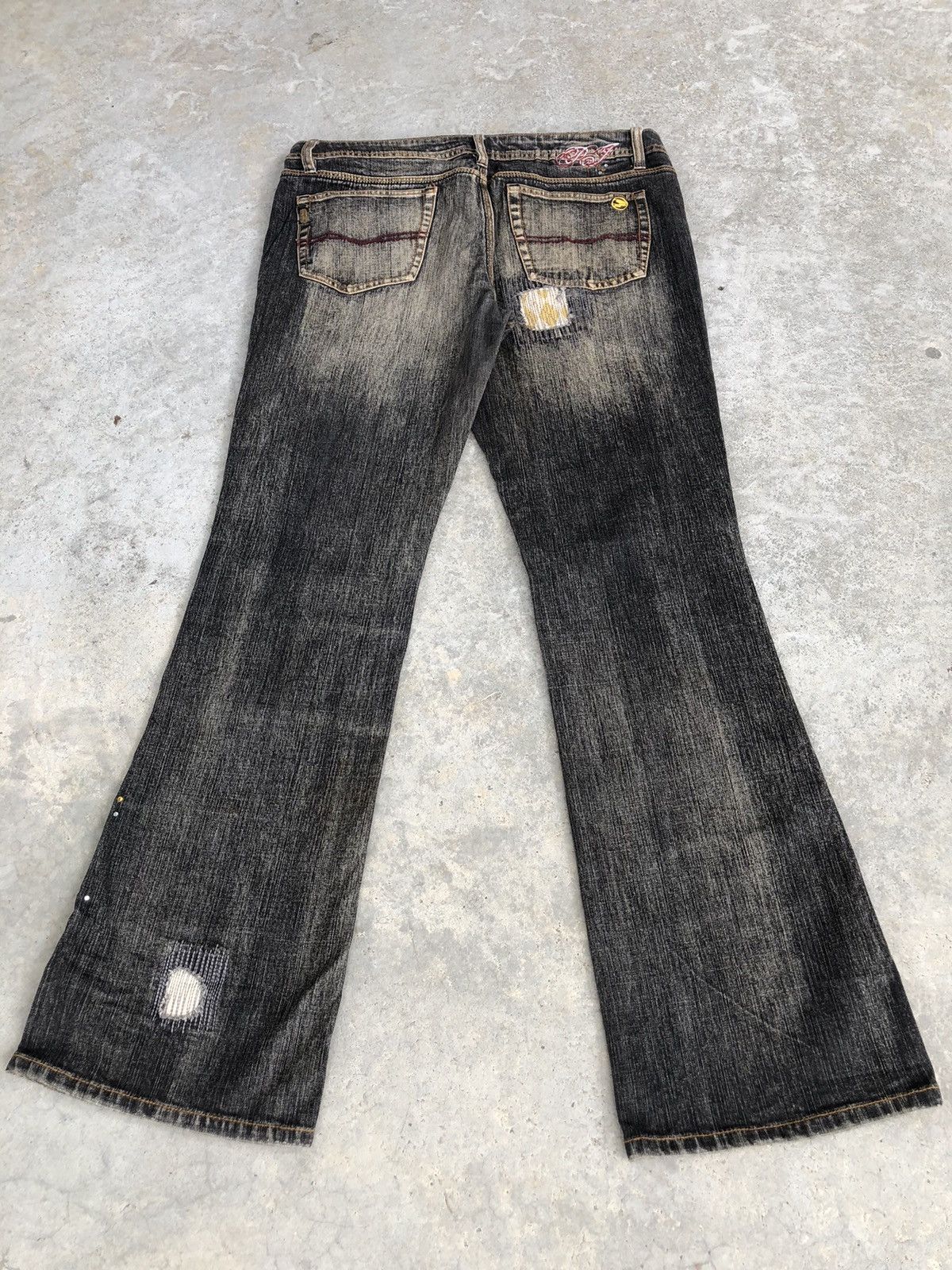 Pepe Jeans Pepe Flared Jeans Distressed Jeans Patchwork Jeans Boro Size US 36 / EU 52 - 2 Thumbnail