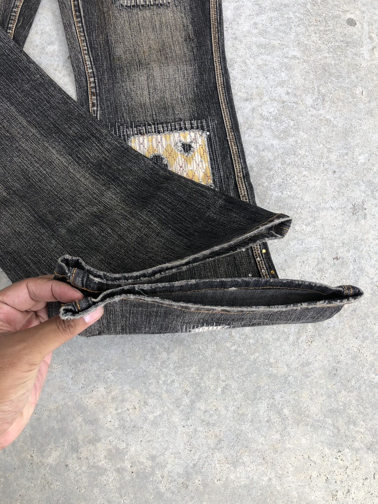 Pepe Jeans Pepe Flared Jeans Distressed Jeans Patchwork Jeans Boro Size US 36 / EU 52 - 15 Thumbnail