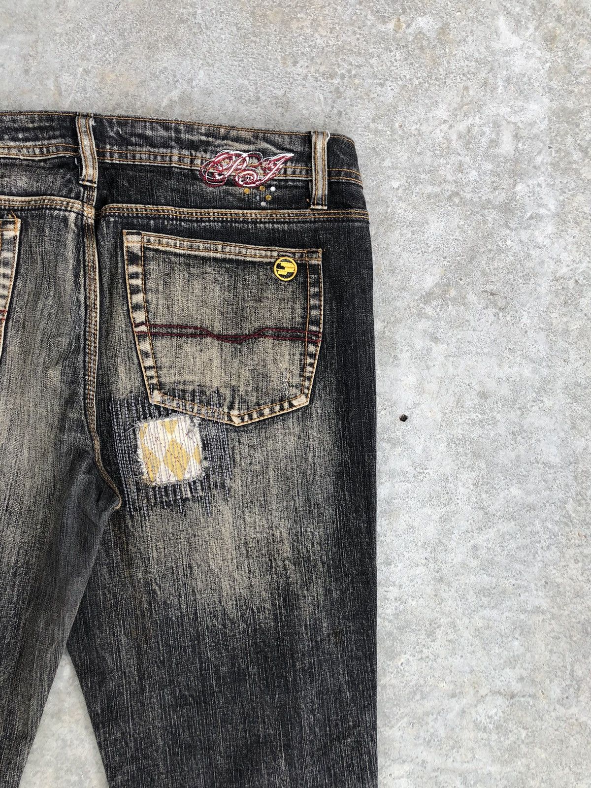 Pepe Jeans Pepe Flared Jeans Distressed Jeans Patchwork Jeans Boro Size US 36 / EU 52 - 12 Thumbnail