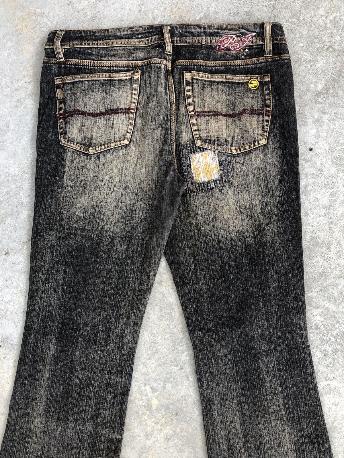 Pepe Jeans Pepe Flared Jeans Distressed Jeans Patchwork Jeans Boro Size US 36 / EU 52 - 10 Thumbnail