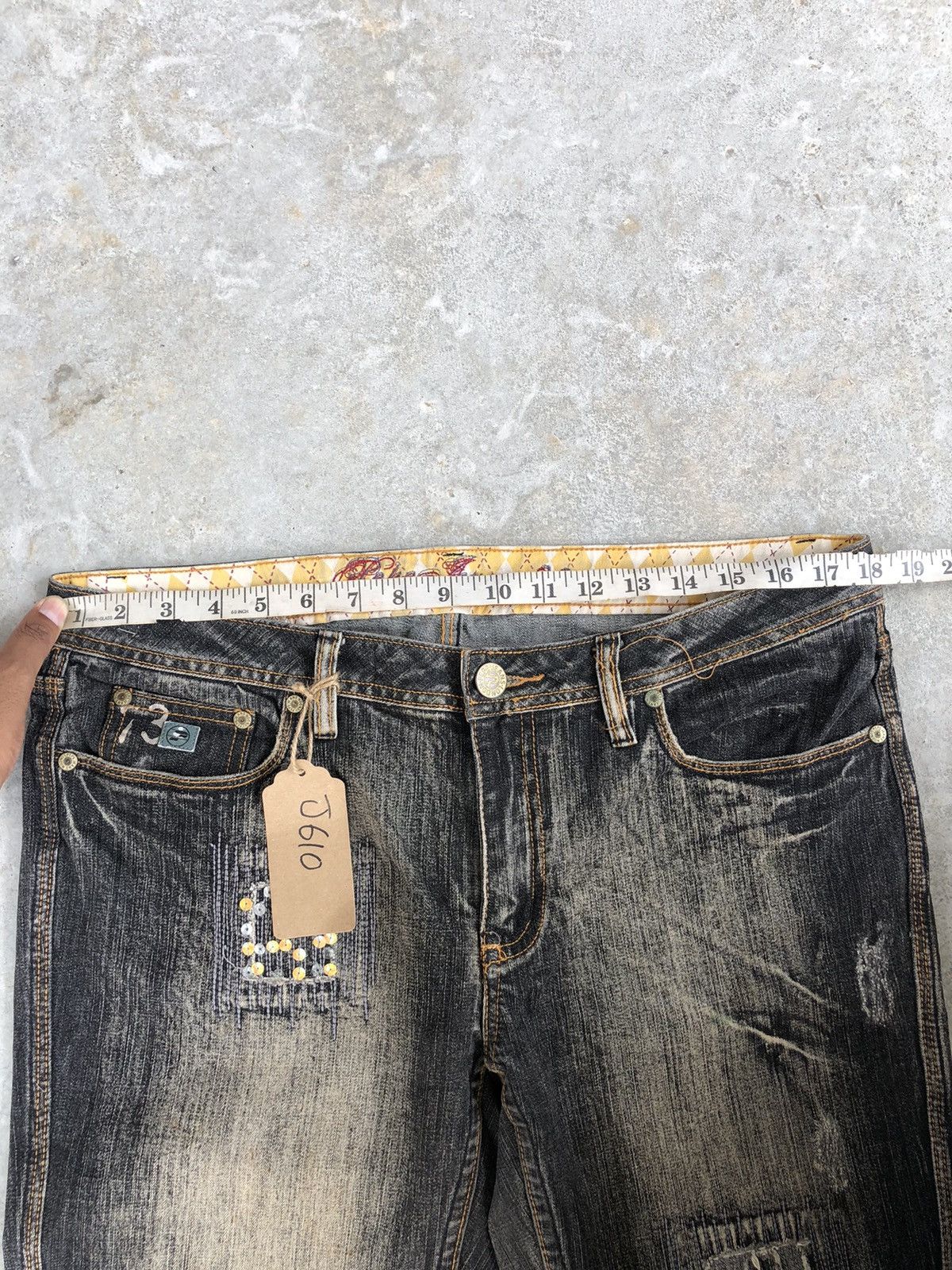 Pepe Jeans Pepe Flared Jeans Distressed Jeans Patchwork Jeans Boro Size US 36 / EU 52 - 17 Thumbnail