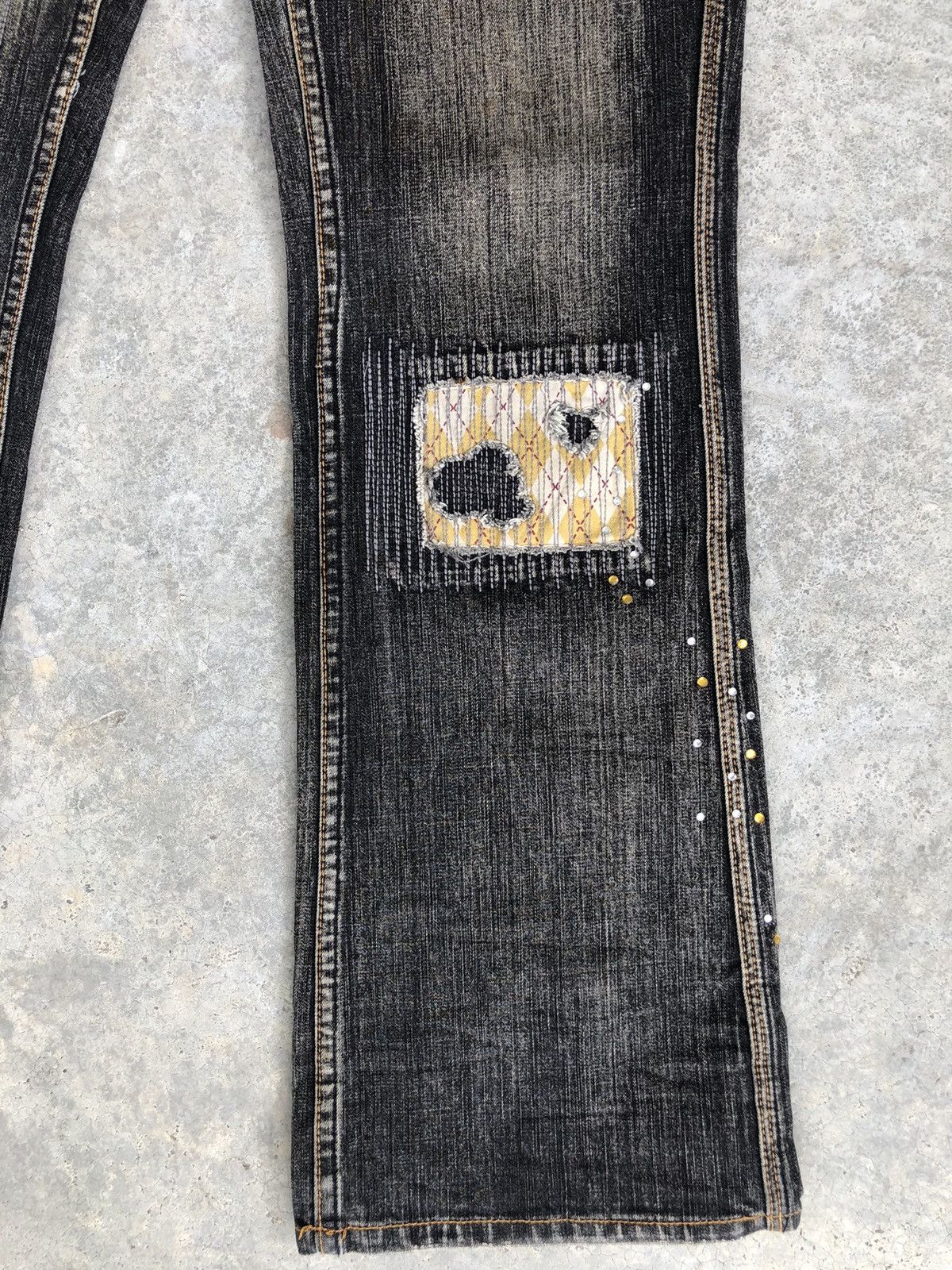 Pepe Jeans Pepe Flared Jeans Distressed Jeans Patchwork Jeans Boro Size US 36 / EU 52 - 9 Thumbnail