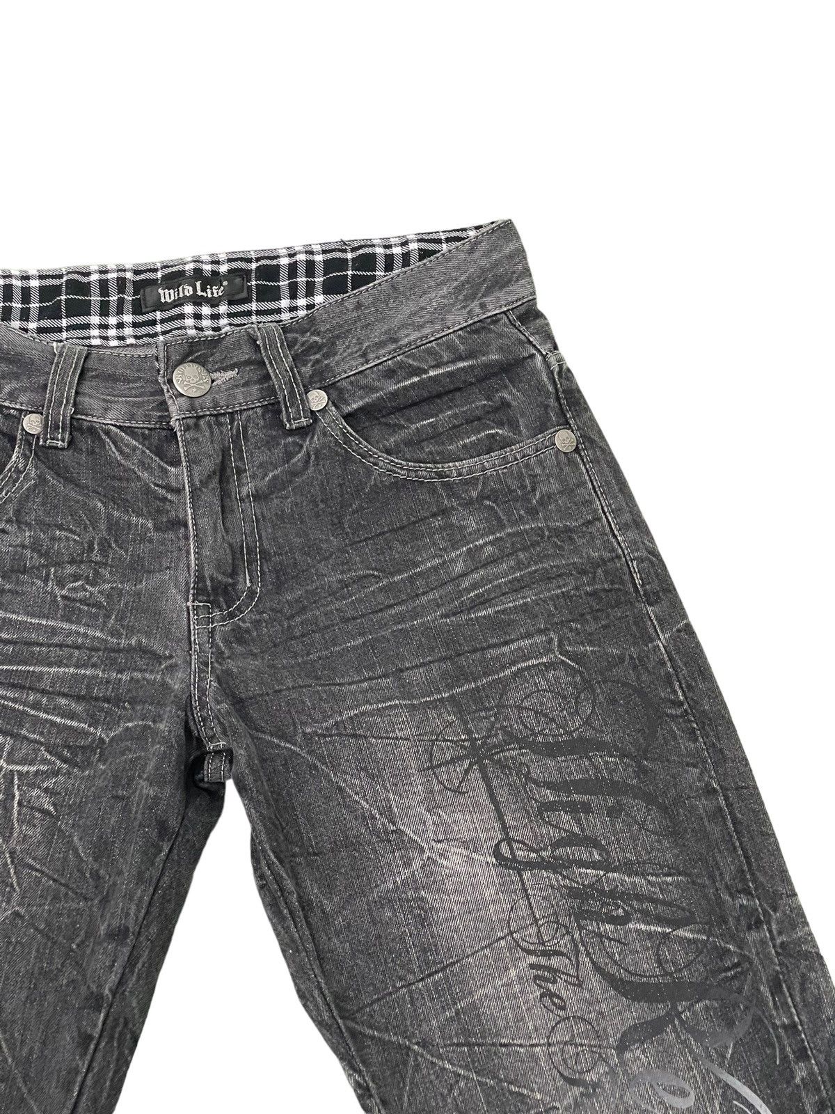 Japanese Brand Regular Jeans Wild Life Distress Denim Acid Wash 3🟦6 Size US 30 / EU 46 - 9 Thumbnail