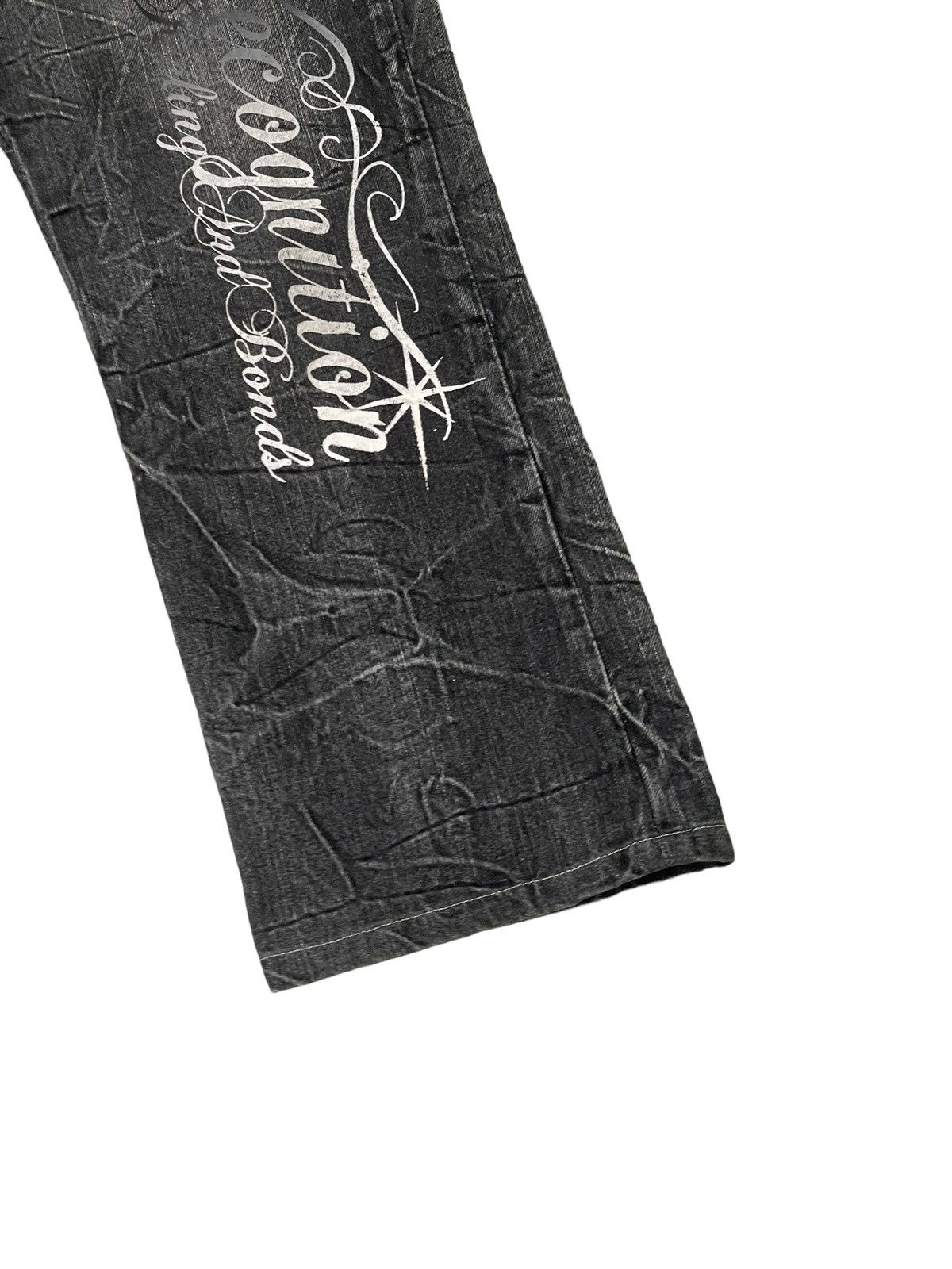 Japanese Brand Regular Jeans Wild Life Distress Denim Acid Wash 3🟦6 Size US 30 / EU 46 - 4 Thumbnail