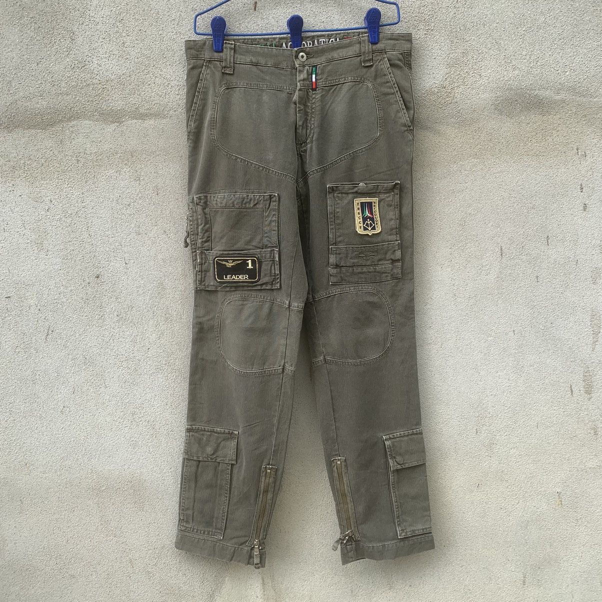image of Hunter x Straight Faded Multipocketparachutte Utility 33X32 Combat Tactical Pant in Army Green