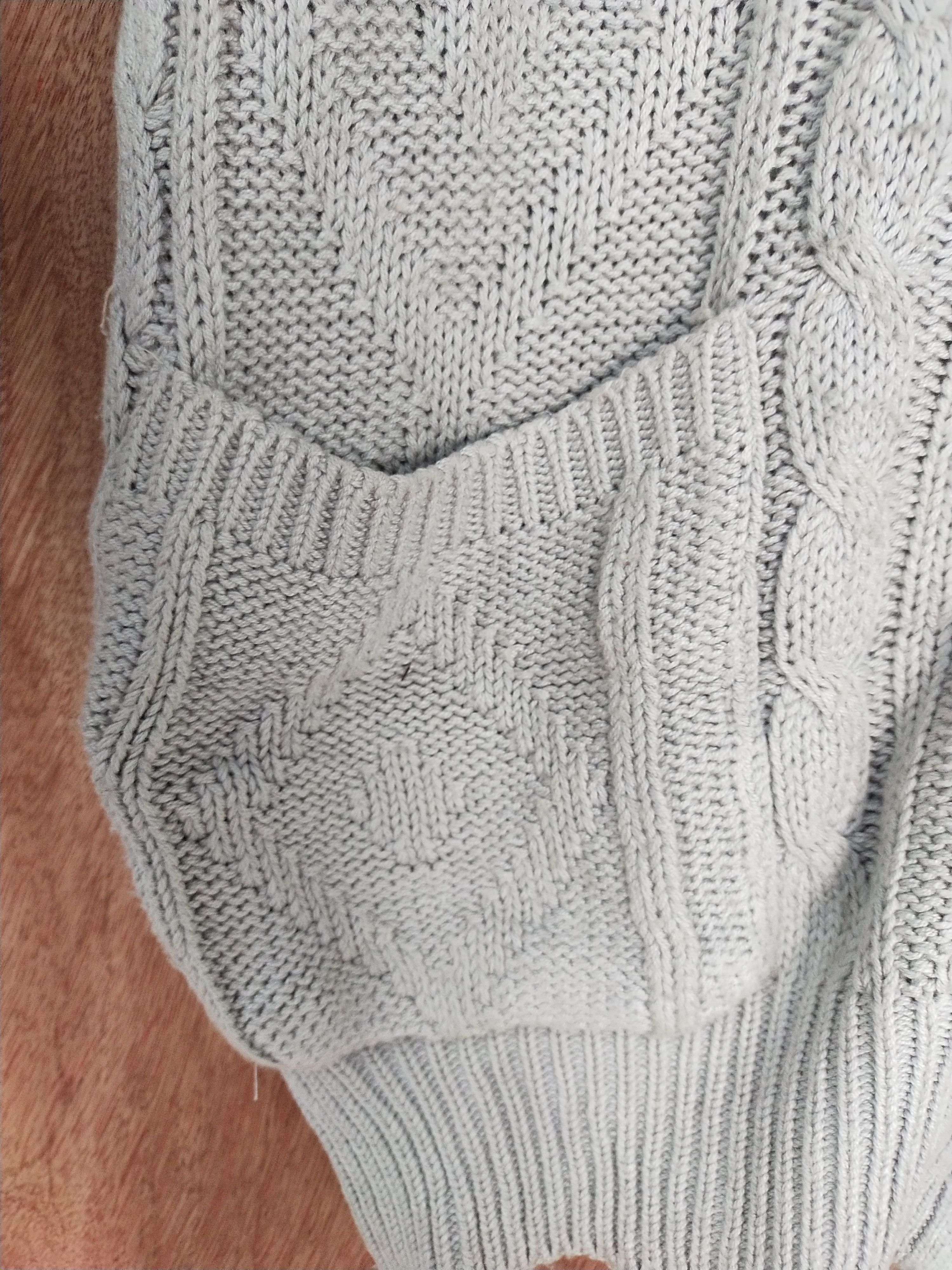 Vintage Miki jovial gray cardigan aran isle cable knitwear #S070 Size US M / EU 48-50 / 2 - 4 Thumbnail