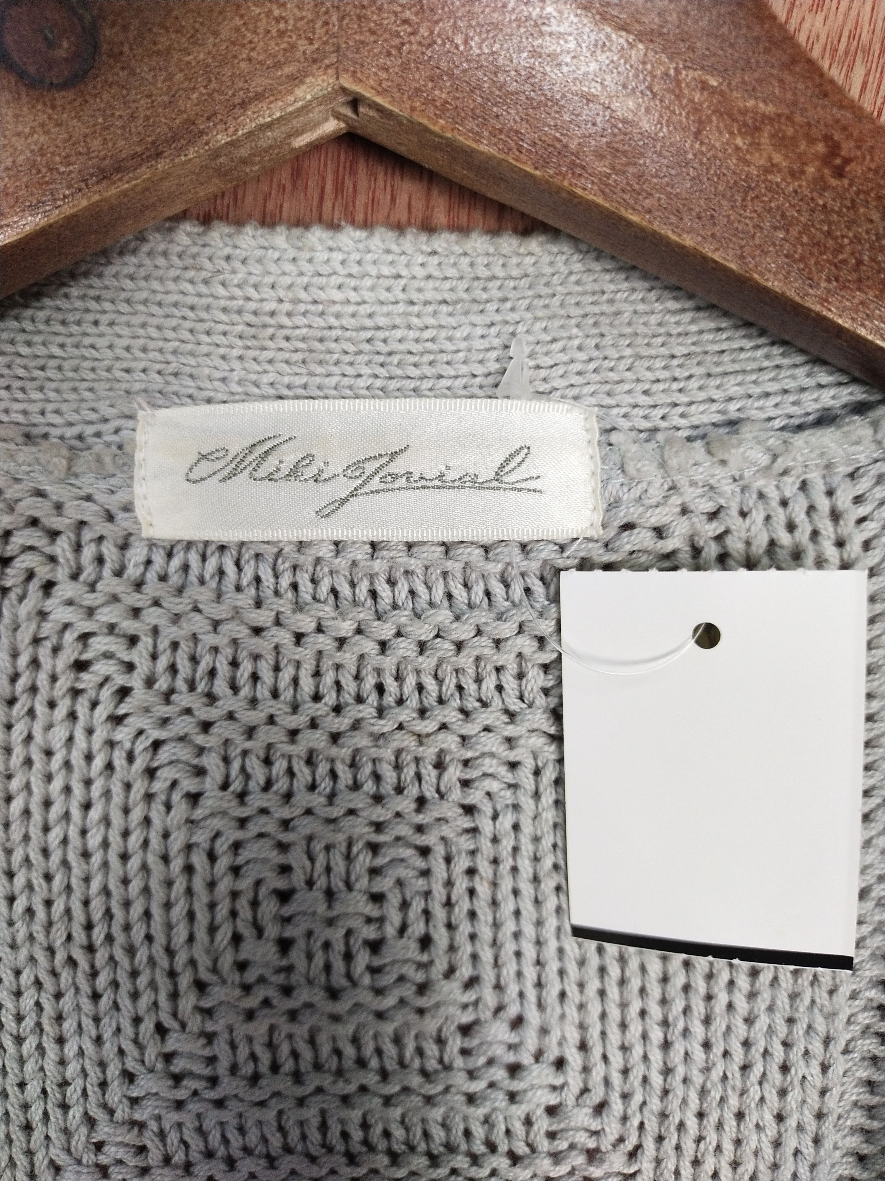 Vintage Miki jovial gray cardigan aran isle cable knitwear #S070 Size US M / EU 48-50 / 2 - 9 Thumbnail