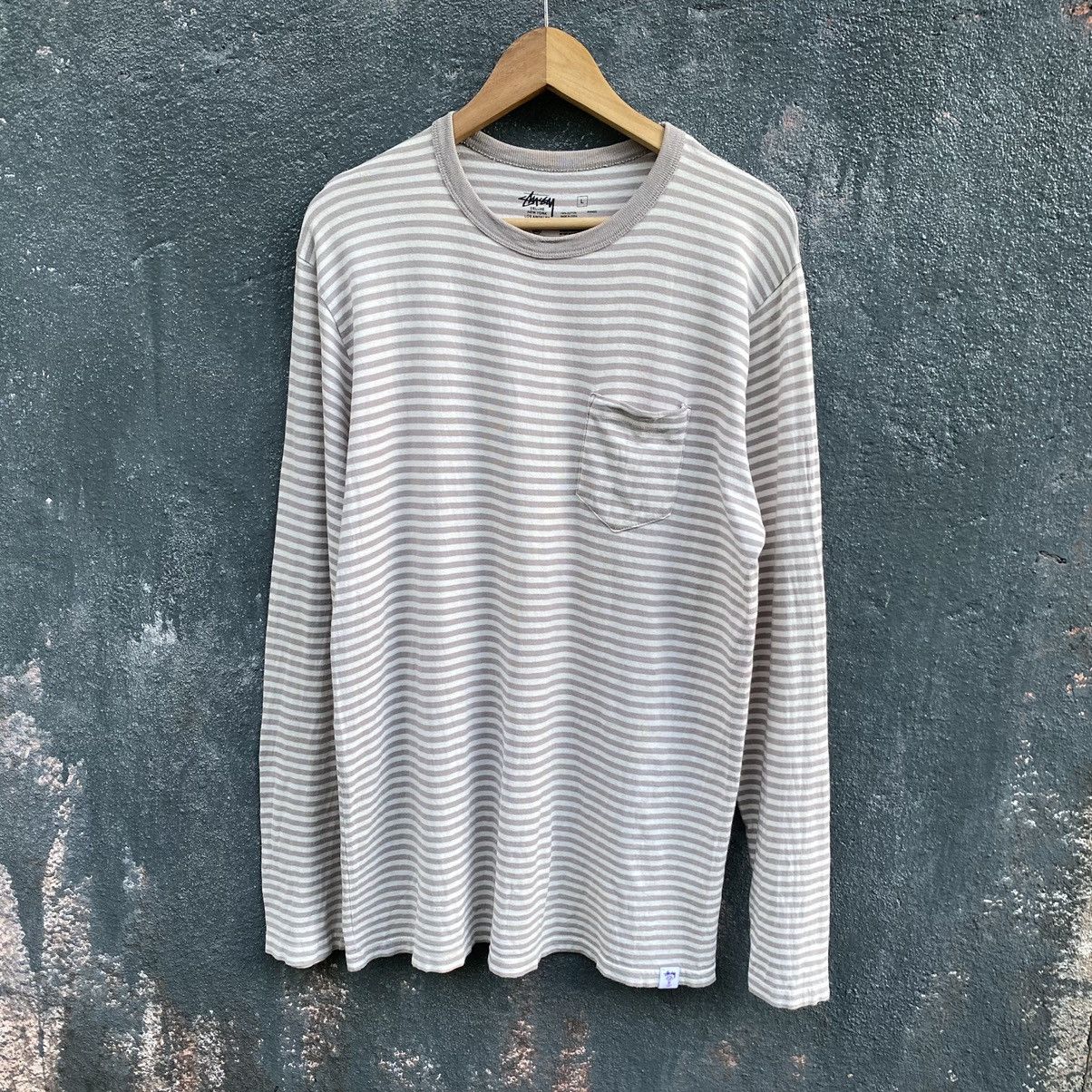 Stussy Stussy Deluxe Longsleeve Pocket ERD GRUNGE VINTAGE TEE Size US L / EU 52-54 / 3 - 1 Thumbnail