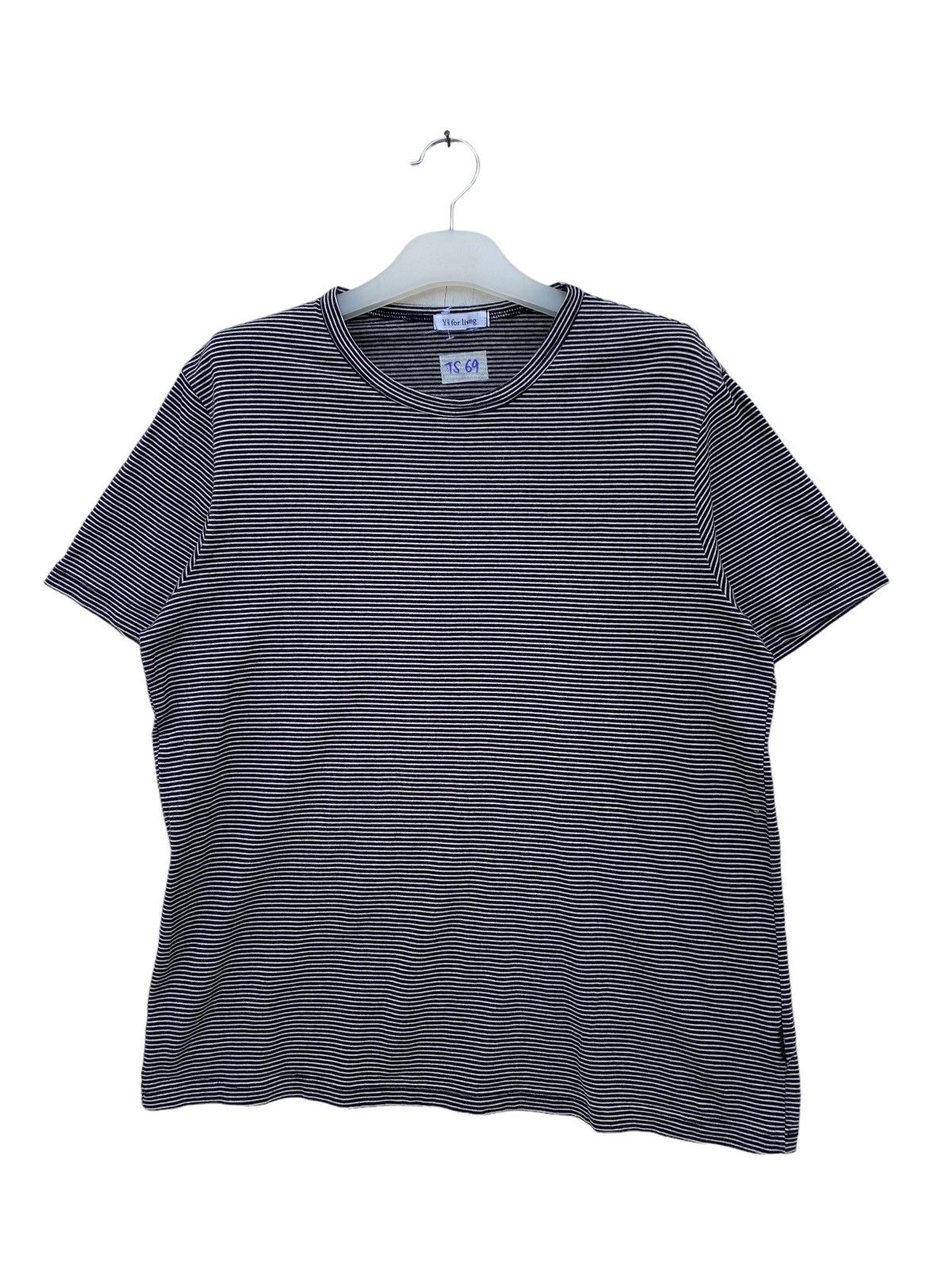 image of Yohji Yamamoto x YS Y’S For Living Stripe Tees, Men's (Size Large)