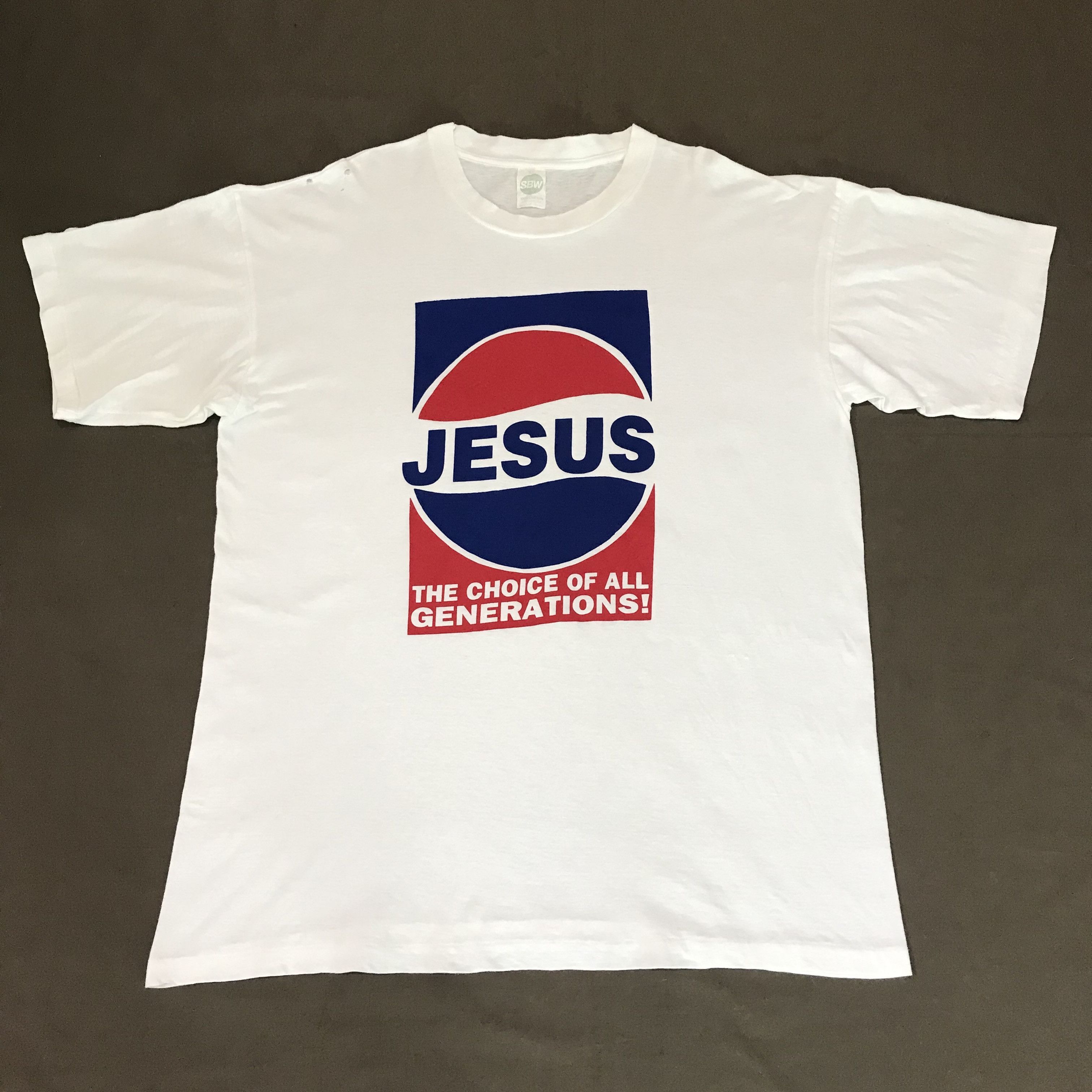Vintage Vintage 90s Jesus The Choice Of all Genaration Parody Tee Size US XL / EU 56 / 4 - 1 Thumbnail