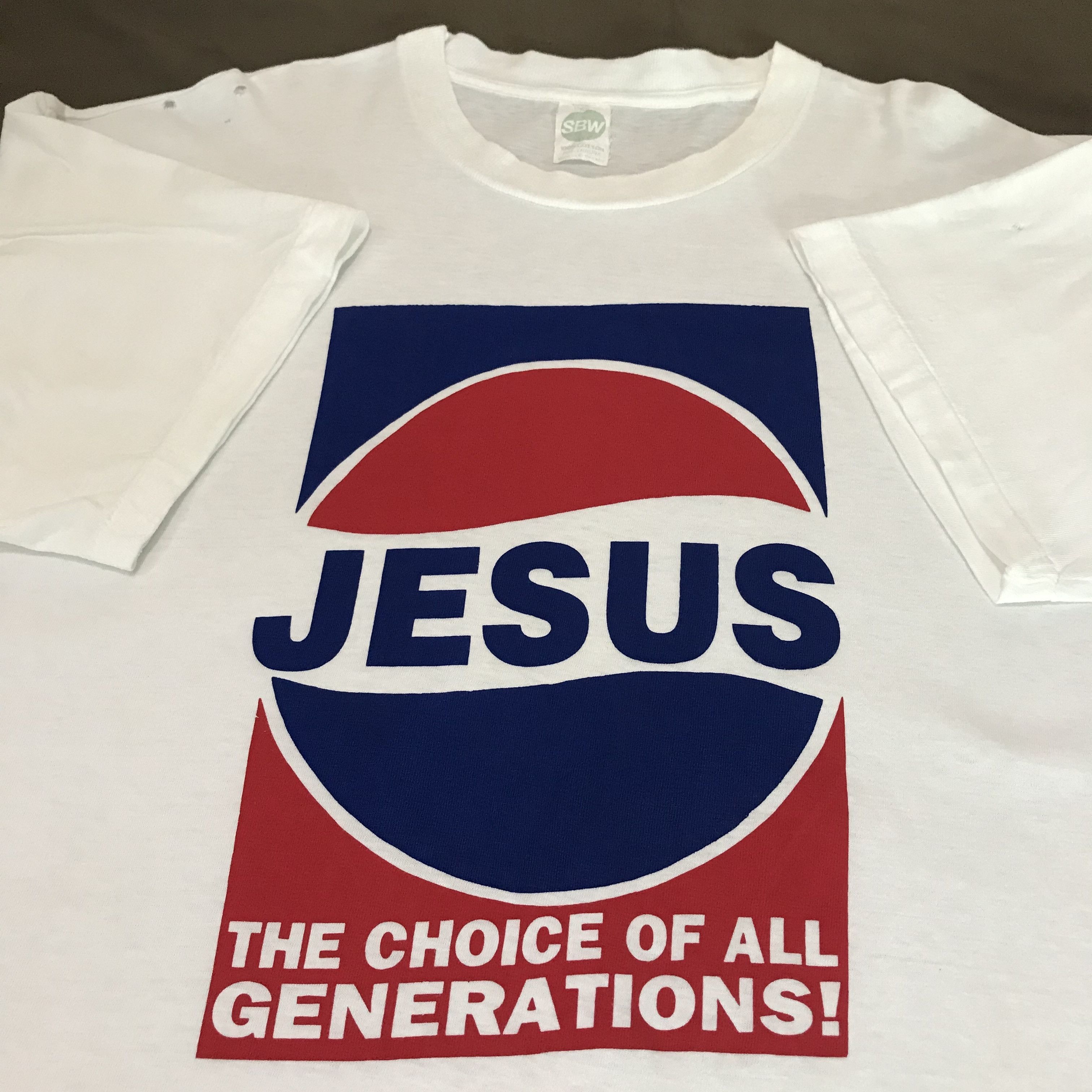 Vintage Vintage 90s Jesus The Choice Of all Genaration Parody Tee Size US XL / EU 56 / 4 - 2 Thumbnail