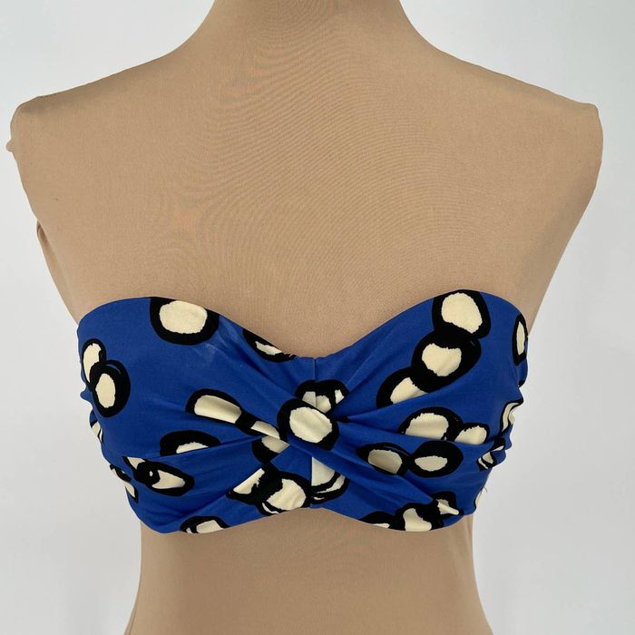 Victorias Secret Victorias Secret Bikini Top Blue 34c Bandeau Circles