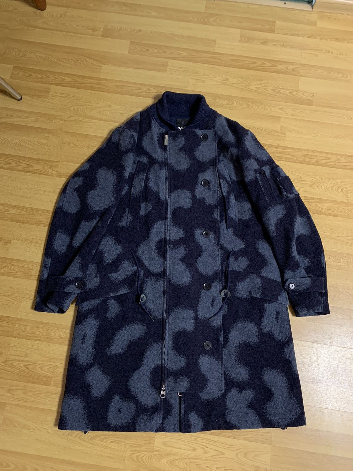image of Y-3 X Adidas Sample Coat Unrealised in Navy, Men's (Size Medium)