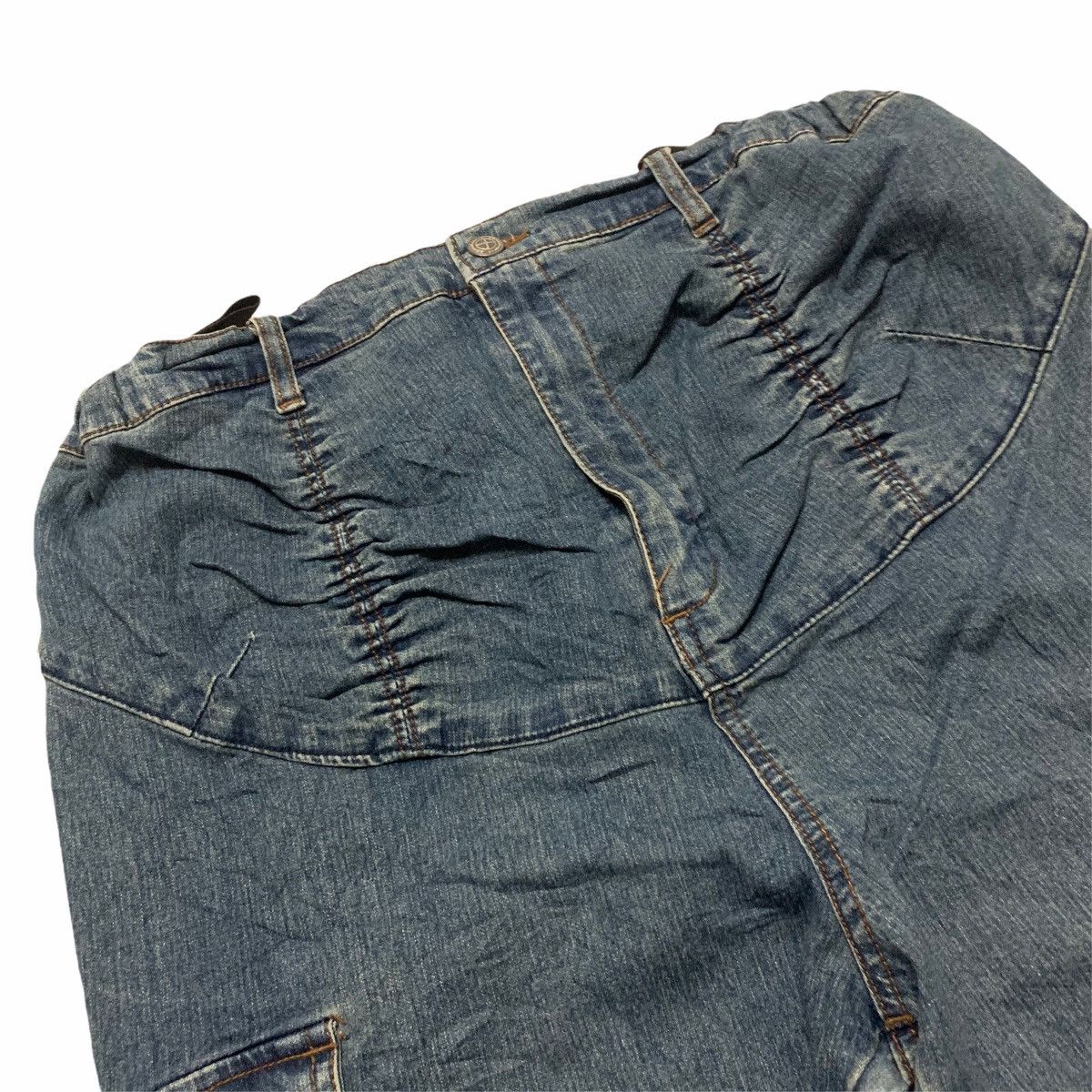 Japanese Brand Flare Pant Bootcut Denim Cargo Pant Size US 32 / EU 48 - 4 Thumbnail