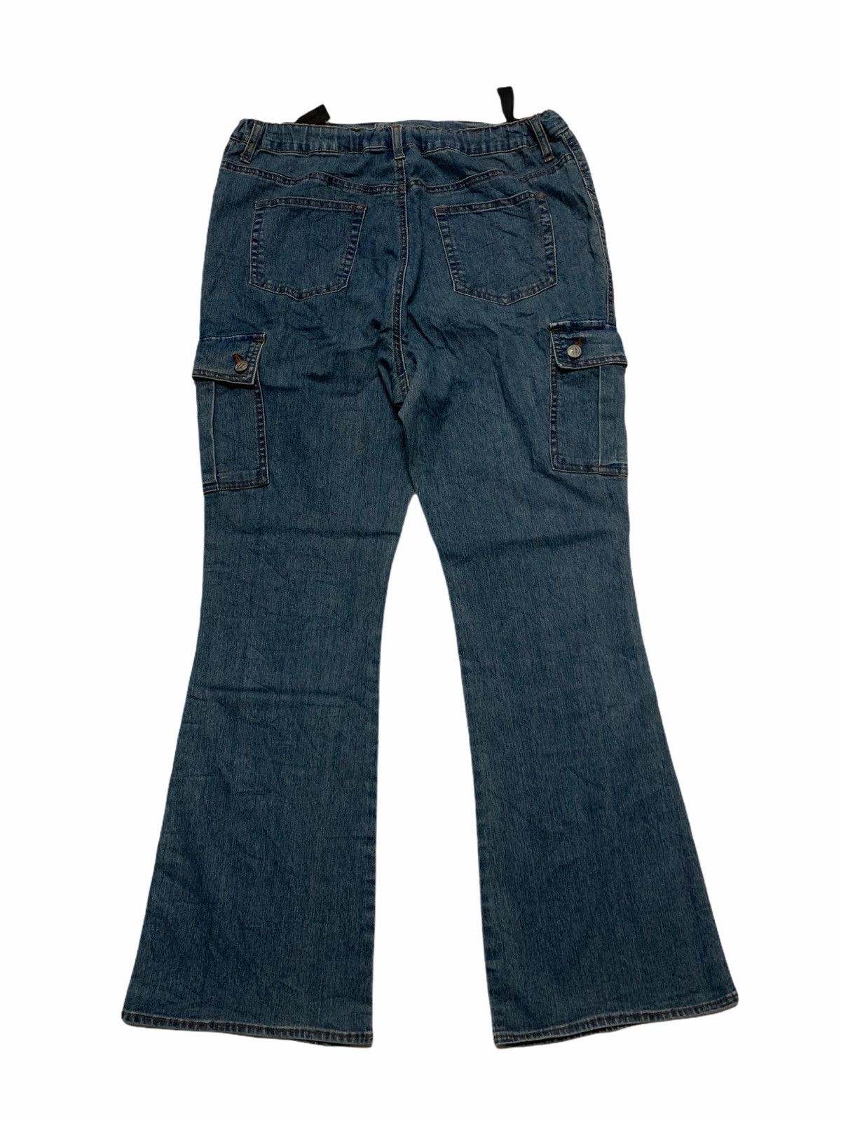 Japanese Brand Flare Pant Bootcut Denim Cargo Pant Size US 32 / EU 48 - 7 Thumbnail