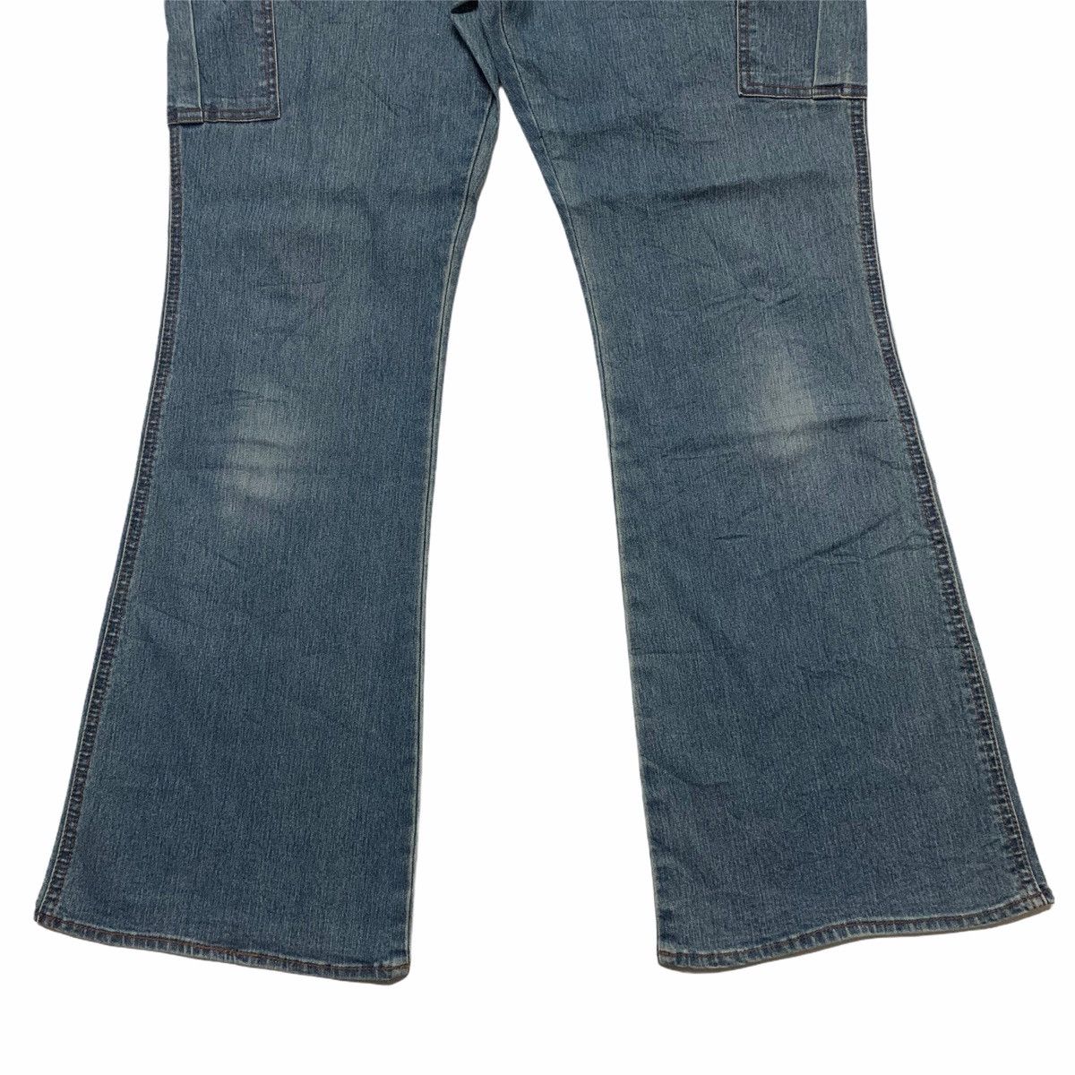 Japanese Brand Flare Pant Bootcut Denim Cargo Pant Size US 32 / EU 48 - 3 Thumbnail