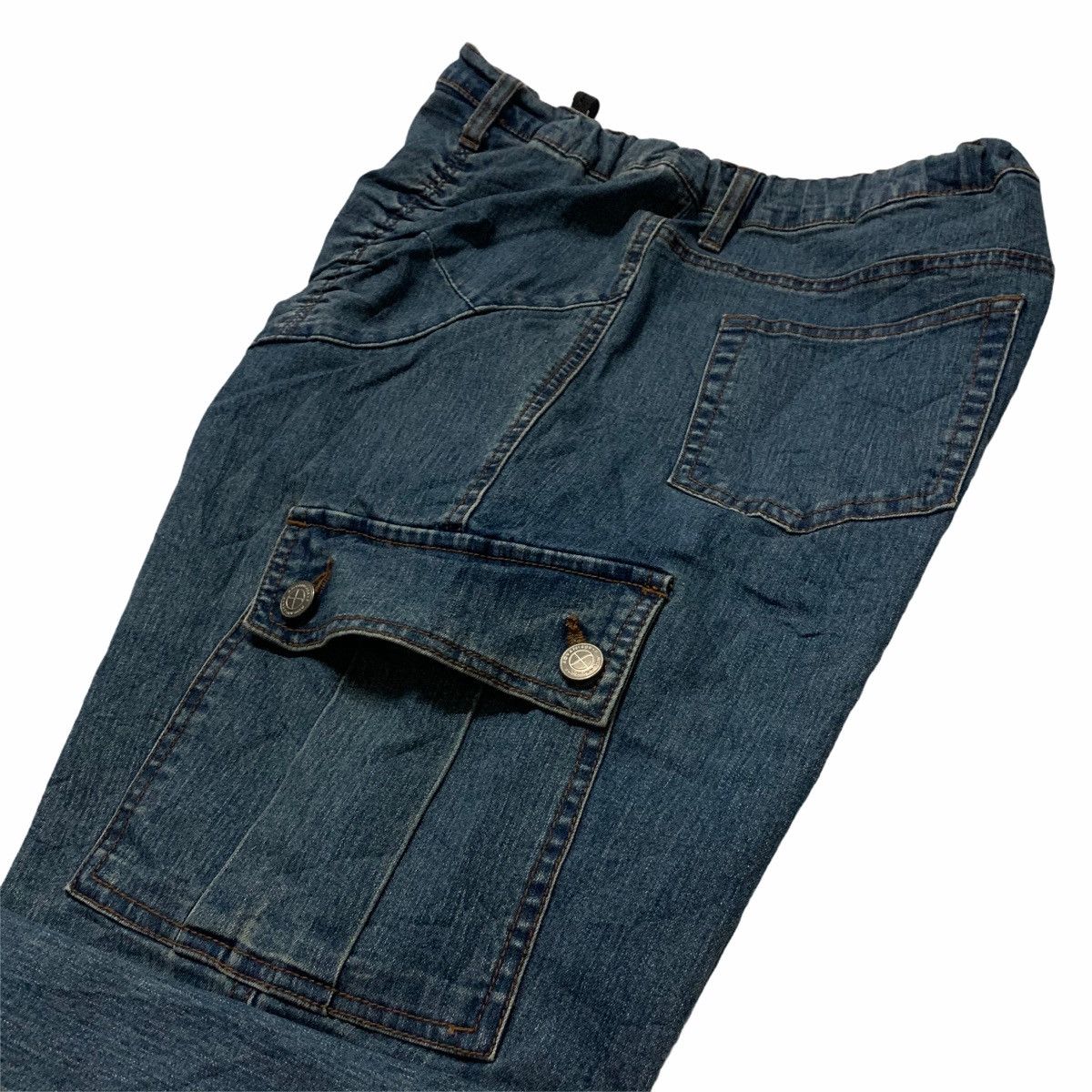 Japanese Brand Flare Pant Bootcut Denim Cargo Pant Size US 32 / EU 48 - 10 Thumbnail