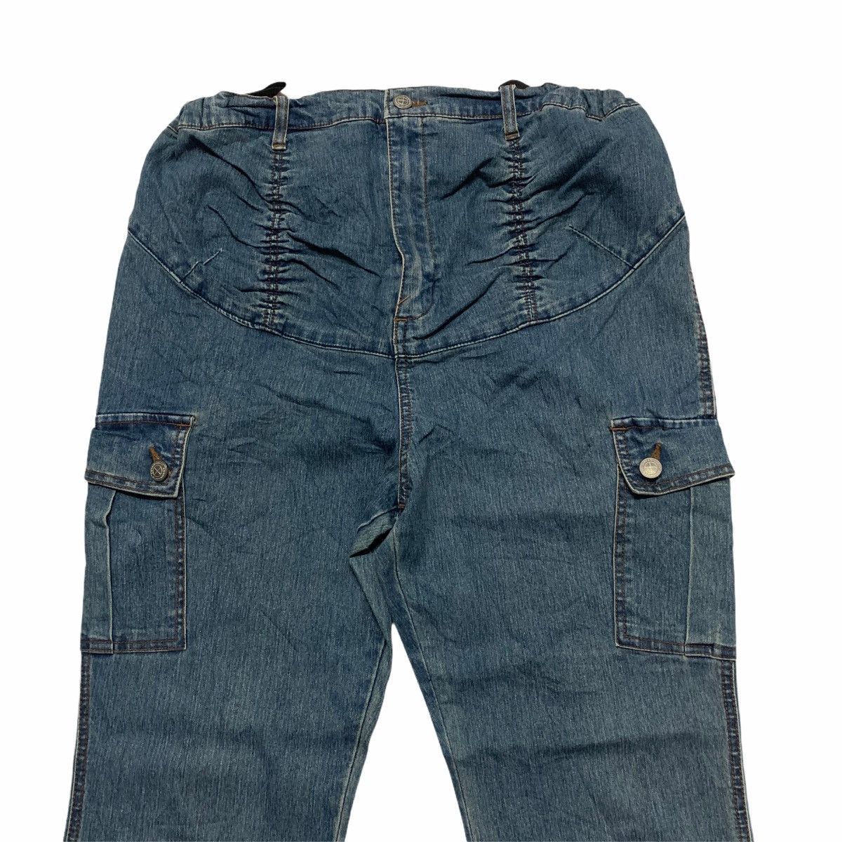 Japanese Brand Flare Pant Bootcut Denim Cargo Pant Size US 32 / EU 48 - 2 Thumbnail