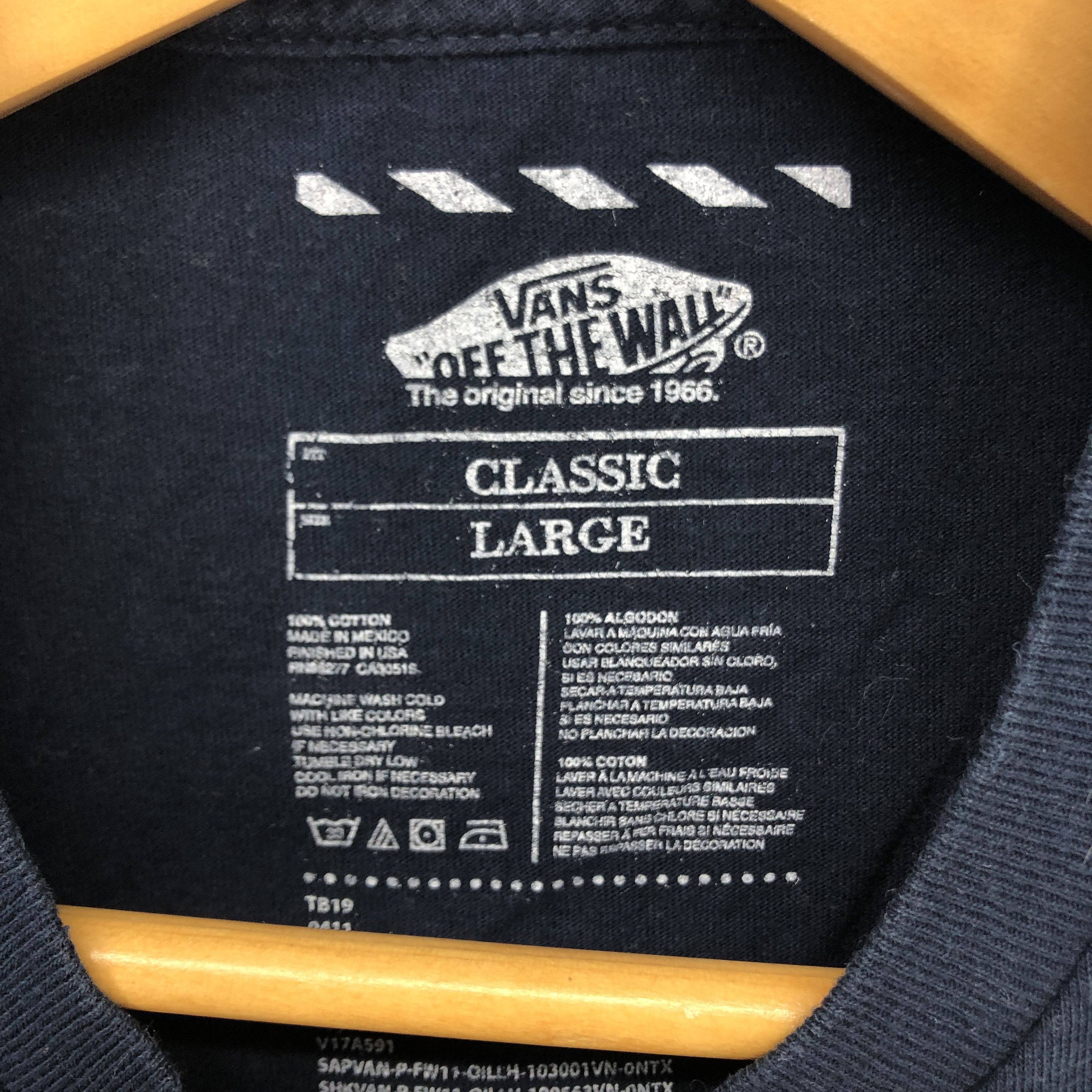 Vans VANS Crew Neck T Shirt #1622-60 Size US L / EU 52-54 / 3 - 4 Thumbnail