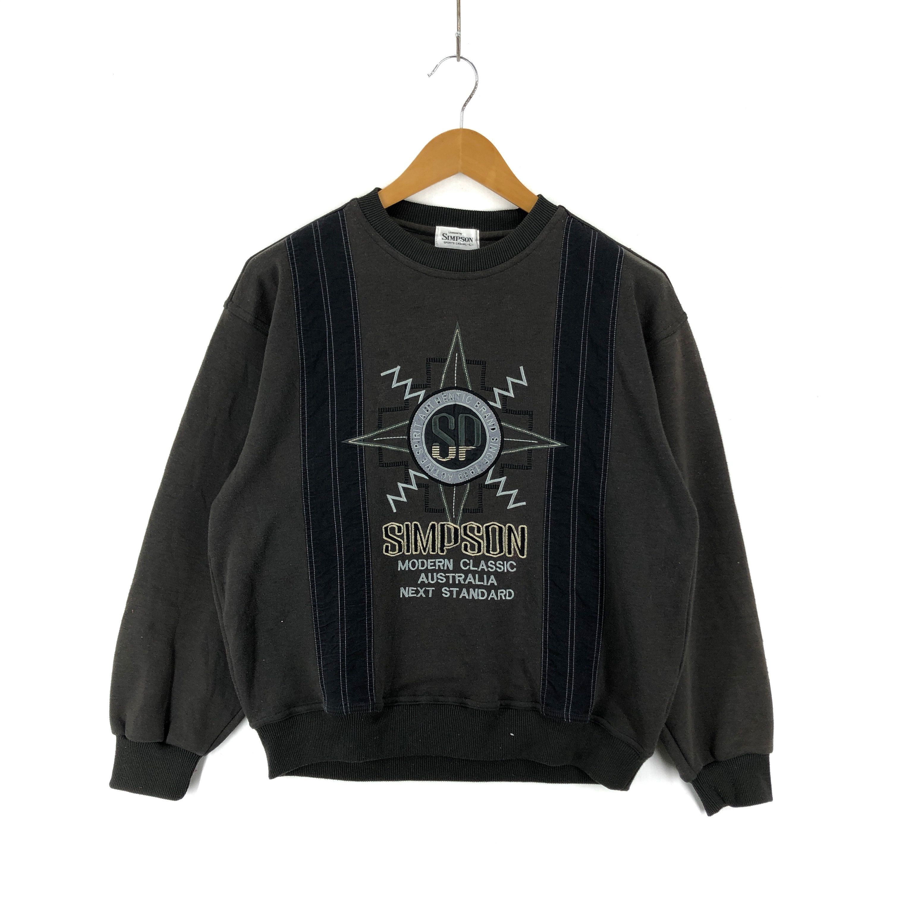 Japanese Brand SIMPSON Crew Neck Sweatshirt #1839-51 Size US M / EU 48-50 / 2 - 1 Thumbnail