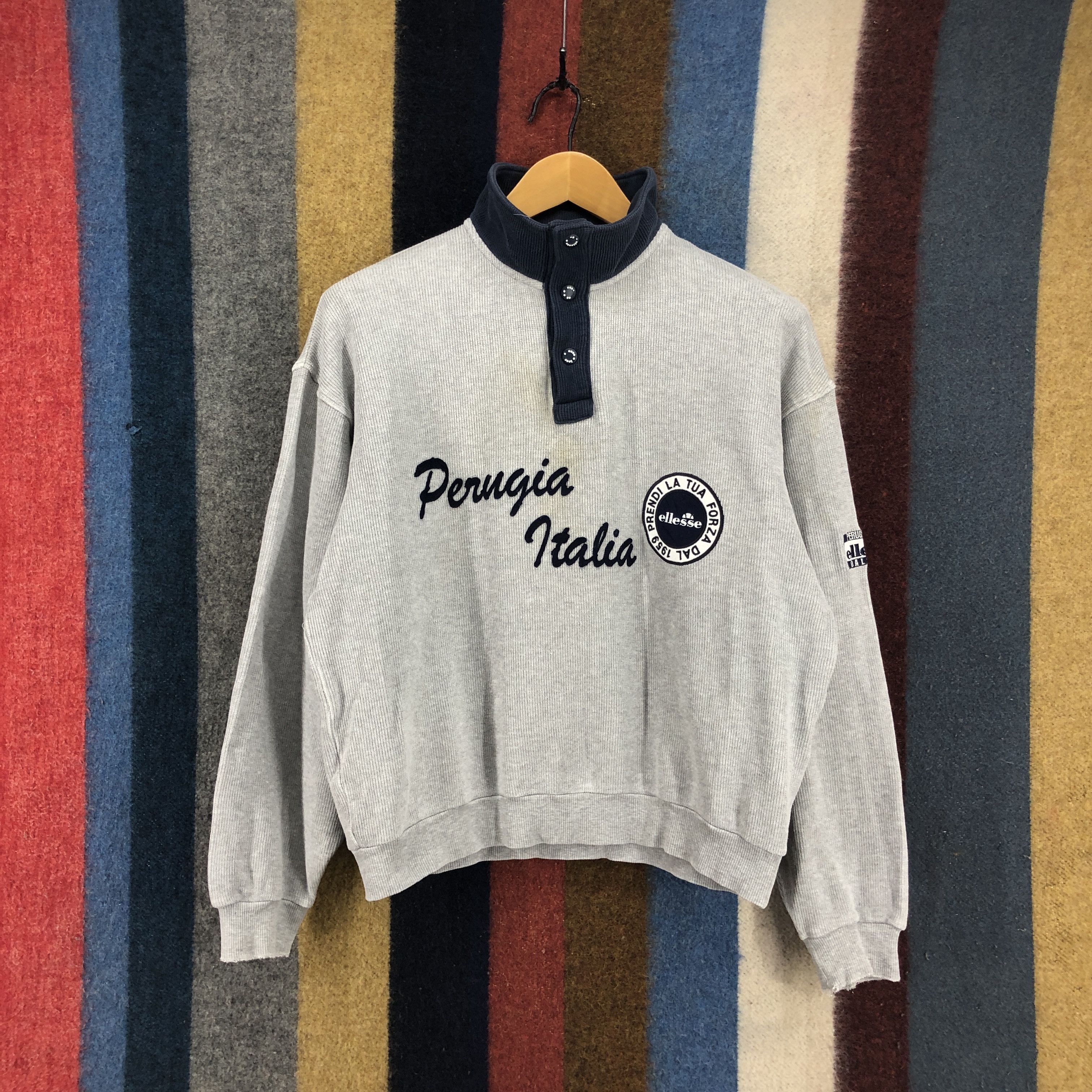 Ellesse ELLESSE PERUGIA ITALIA Turtle Neck Sweatshirt #0705/AE Size US M / EU 48-50 / 2 - 1 Thumbnail
